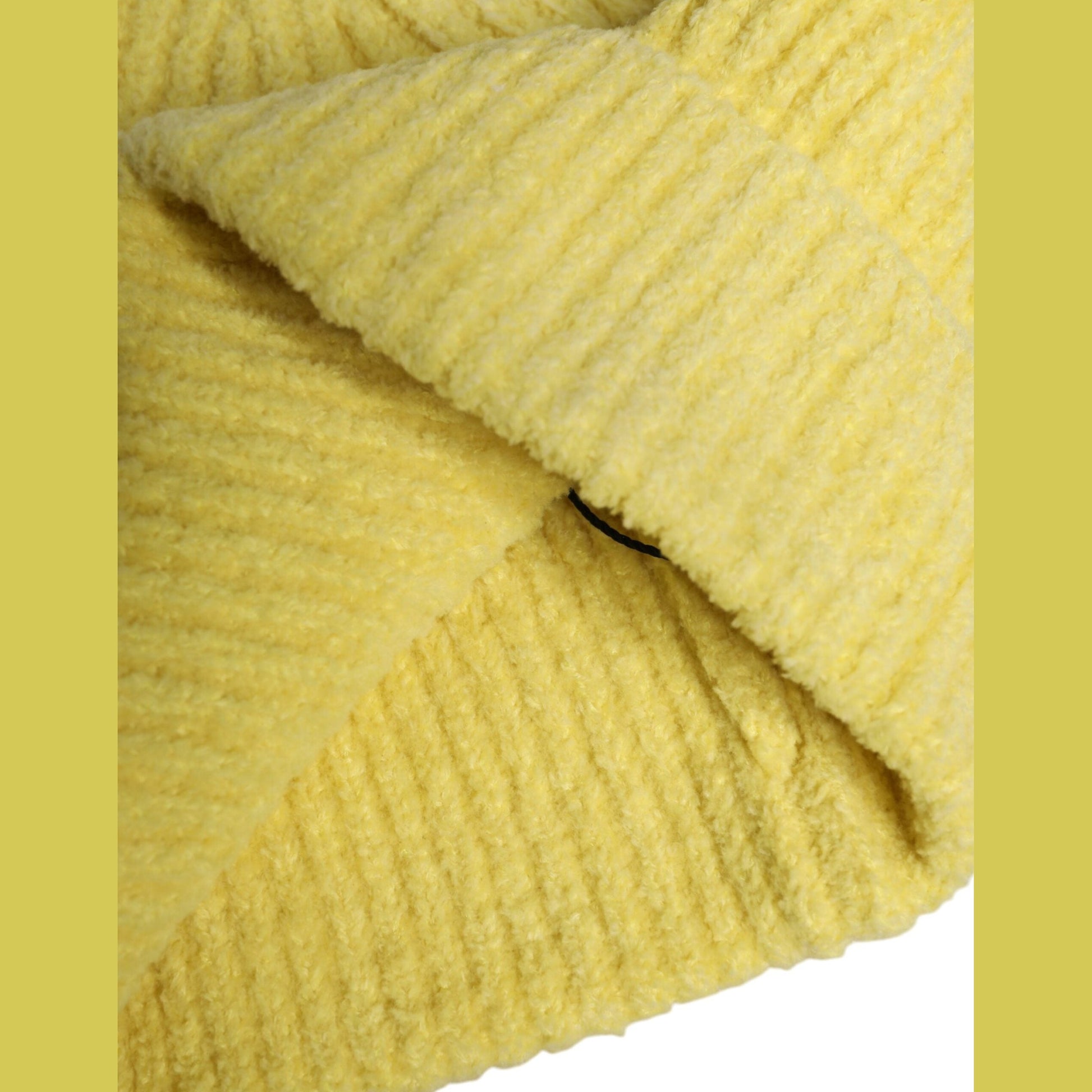 Dolce & Gabbana Yellow Cotton Knitted Winter Beanie Hat Dolce & Gabbana