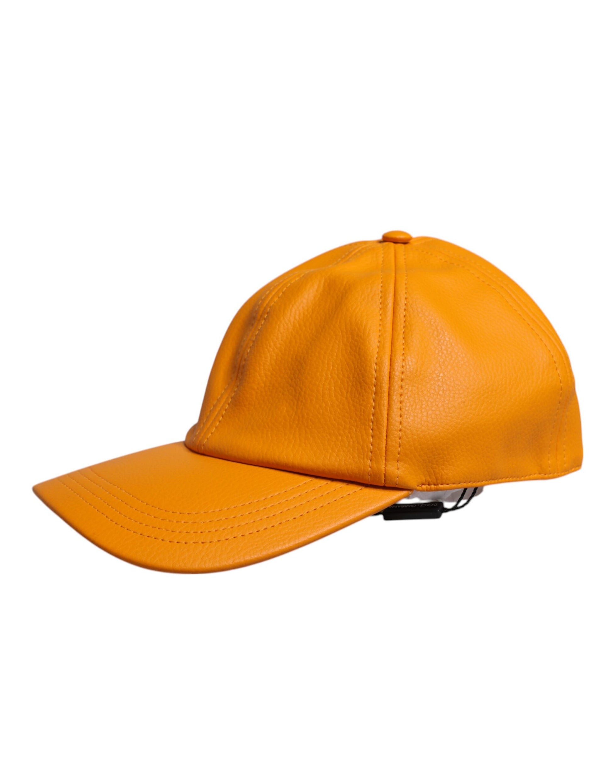 Dolce & Gabbana Orange Cotton 6 Panels Baseball Cap Dolce & Gabbana