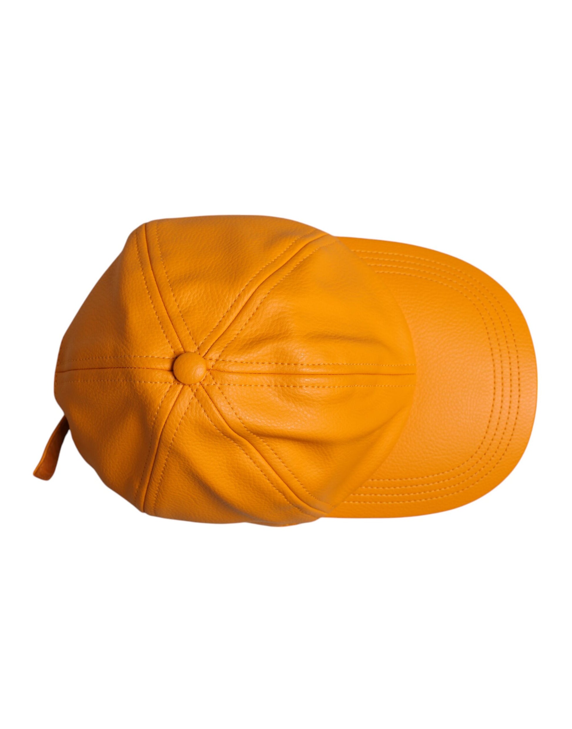 Dolce & Gabbana Orange Cotton 6 Panels Baseball Cap Dolce & Gabbana
