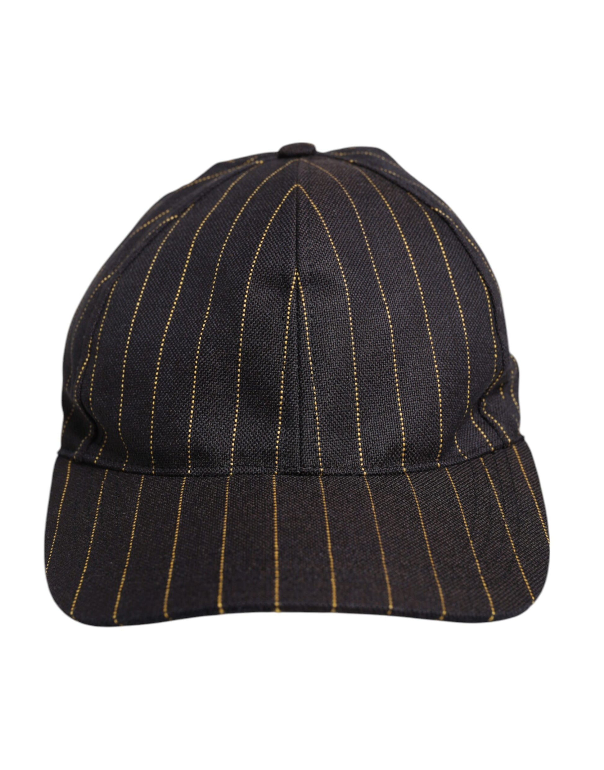 Dolce & Gabbana Brown Stripes Cotton 6 Panels Baseball Cap Dolce & Gabbana