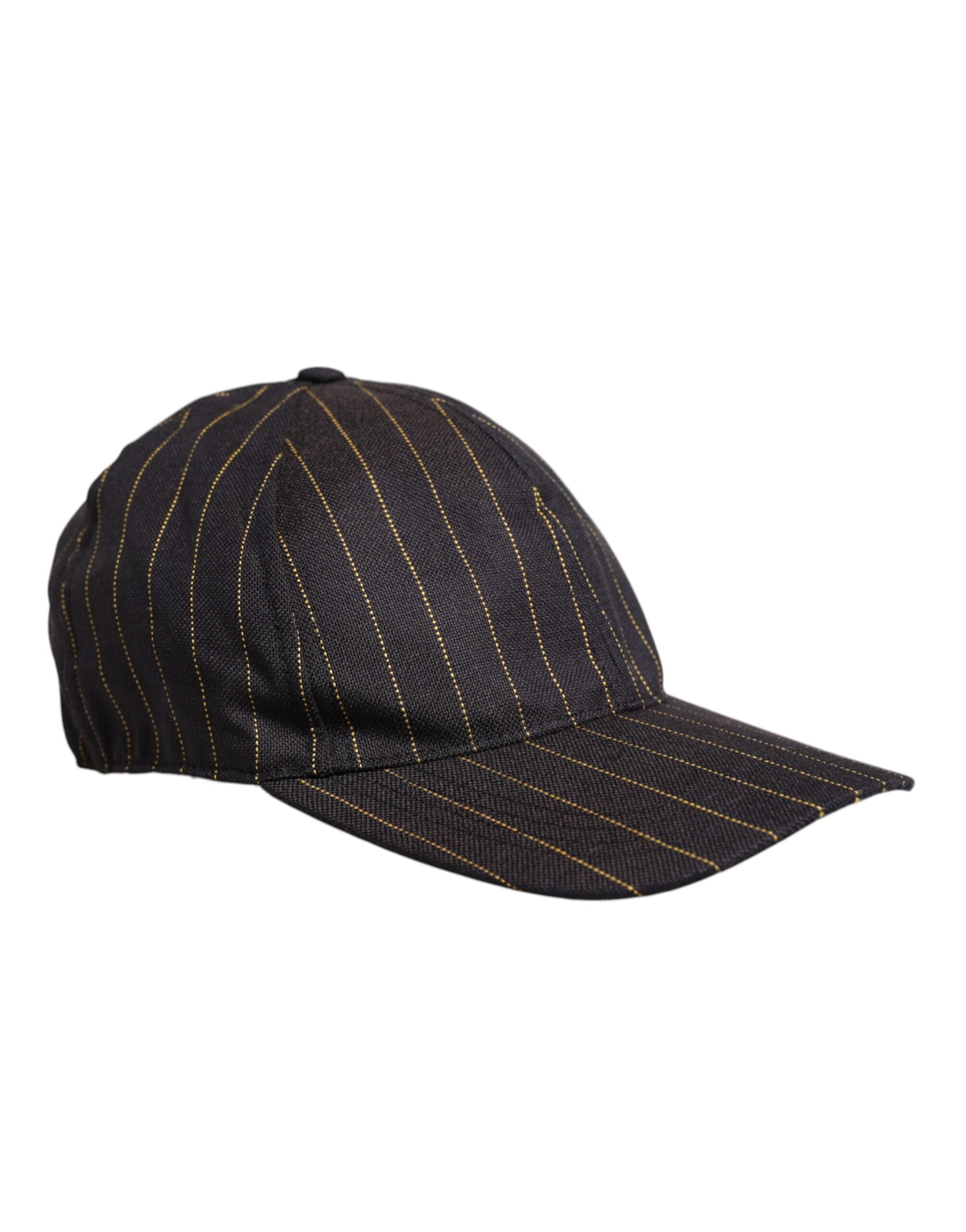 Dolce & Gabbana Brown Stripes Cotton 6 Panels Baseball Cap Dolce & Gabbana