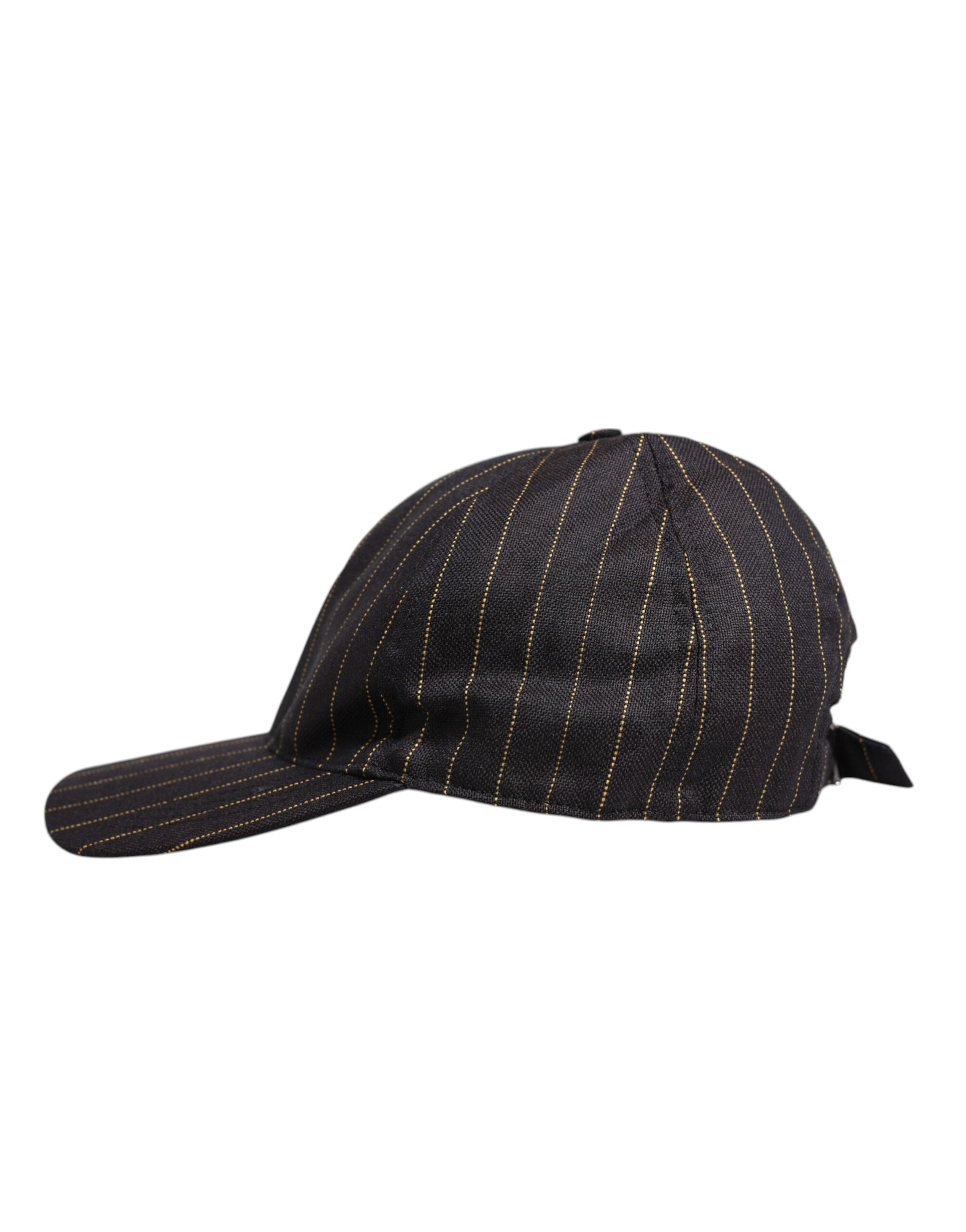 Dolce & Gabbana Brown Stripes Cotton 6 Panels Baseball Cap Dolce & Gabbana
