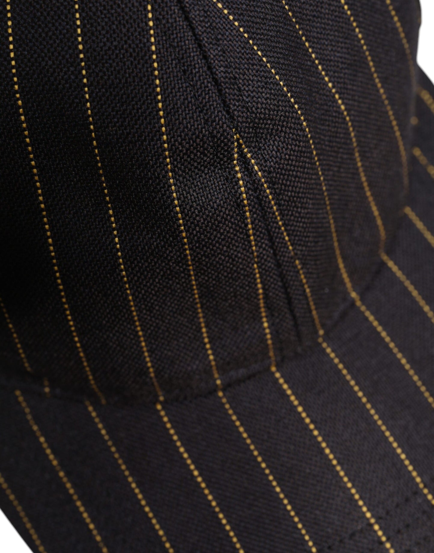 Dolce & Gabbana Brown Stripes Cotton 6 Panels Baseball Cap Dolce & Gabbana