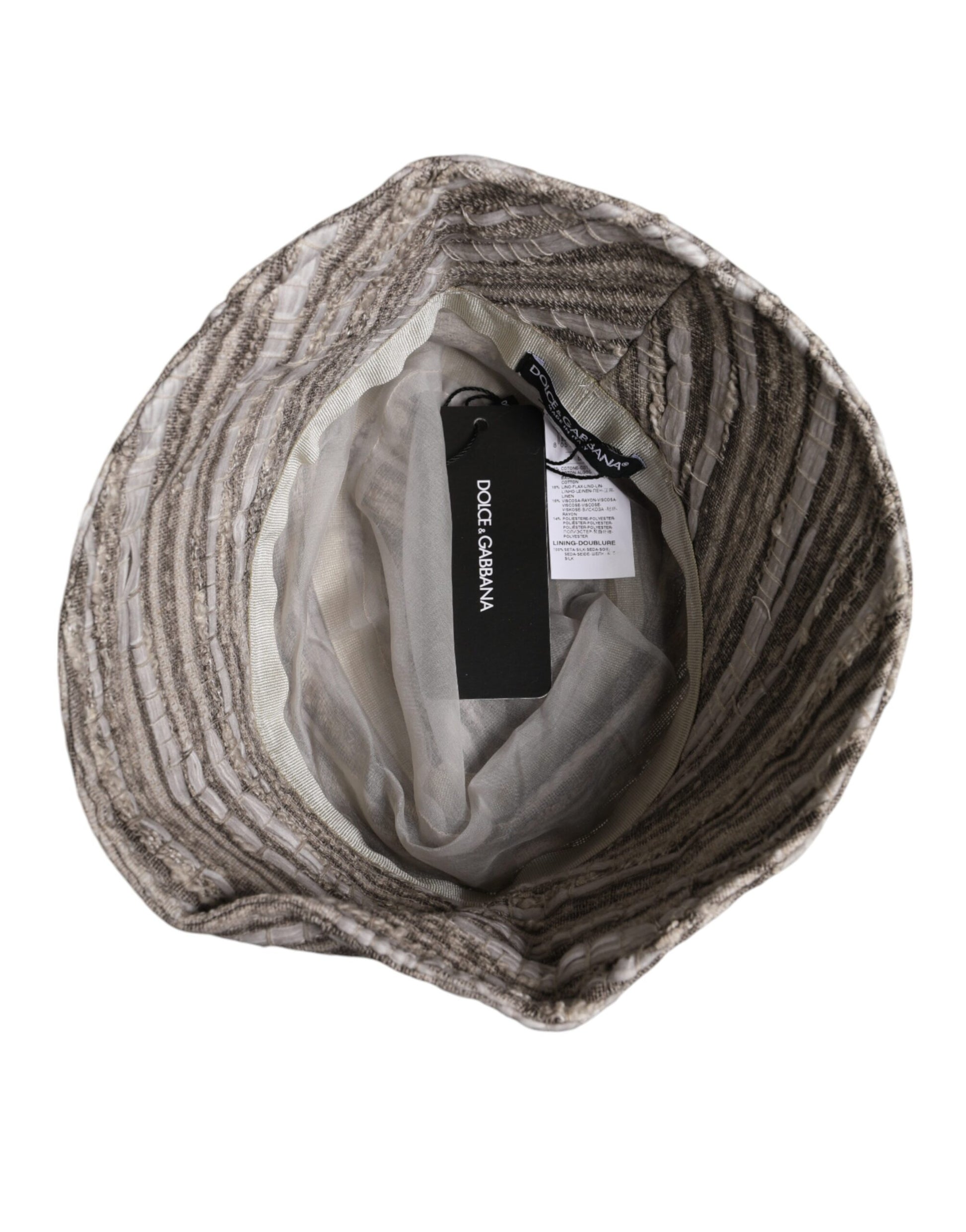 Dolce & Gabbana Multicolor Stripes Cotton Bucket Cap Dolce & Gabbana