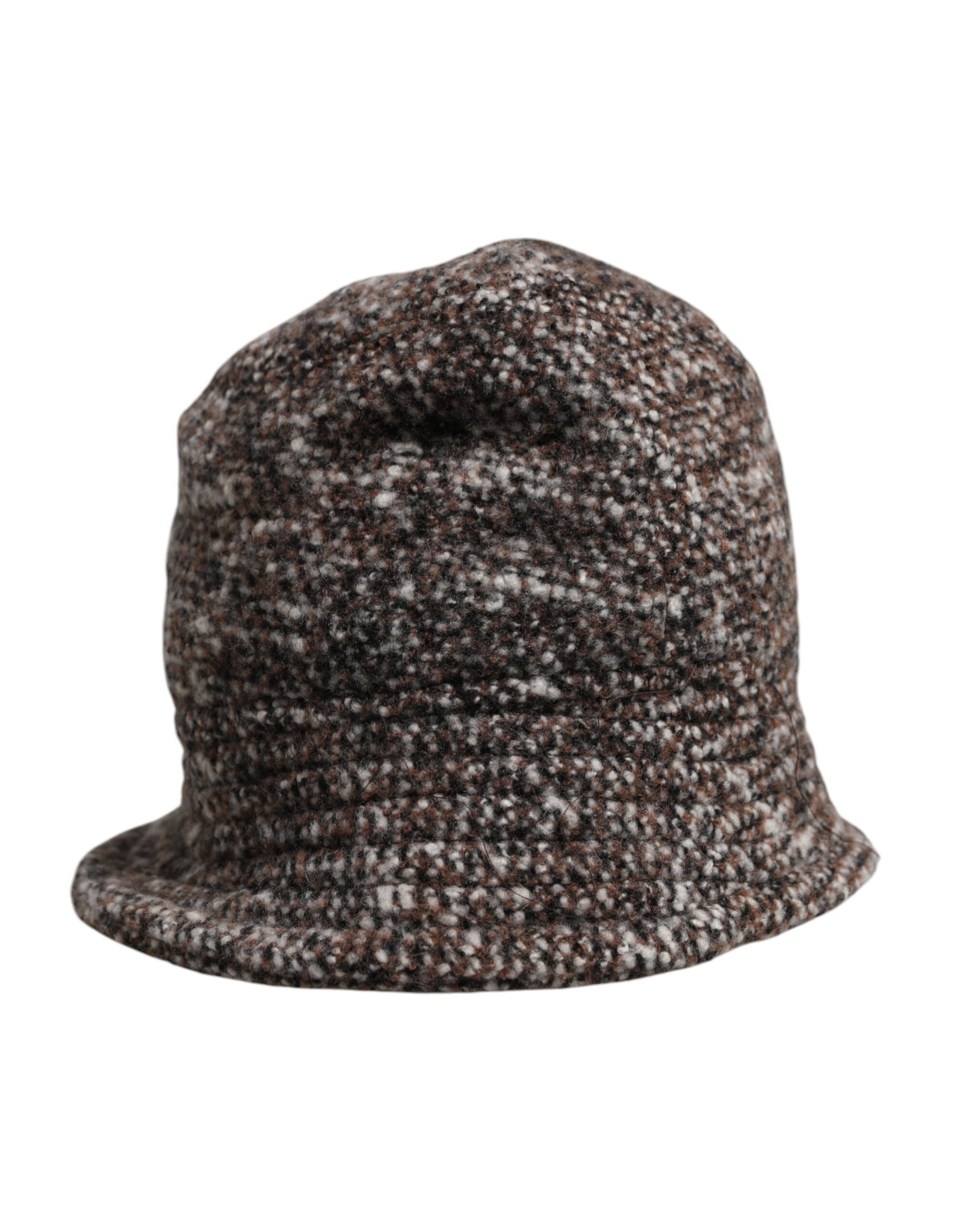 Dolce & Gabbana Brown Alpaca Wool Woven Bucket Hat Dolce & Gabbana