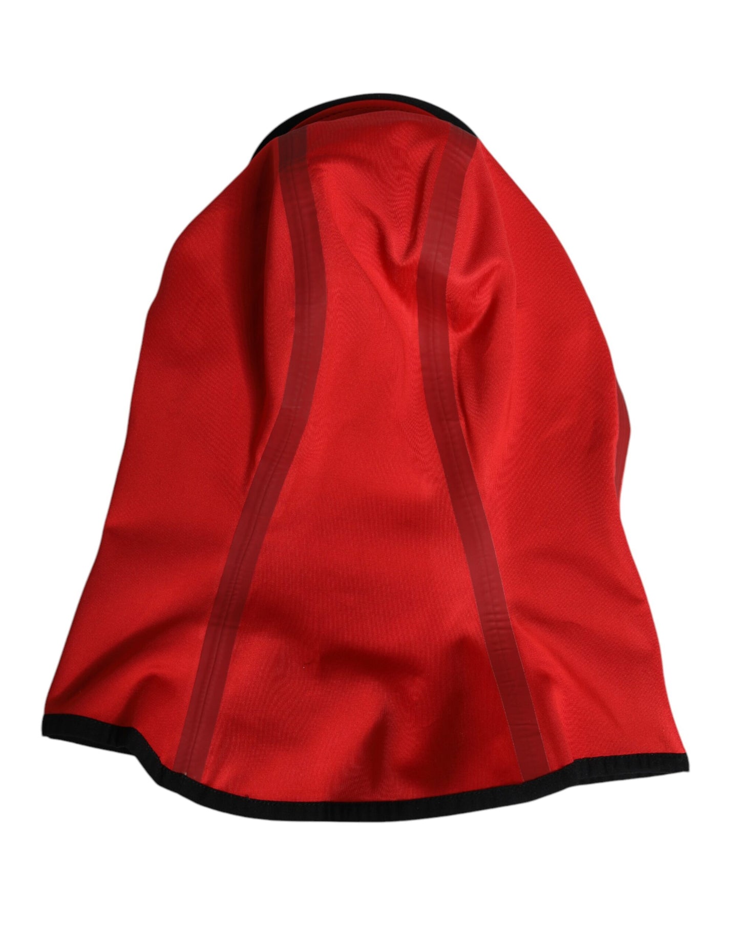 Dolce & Gabbana Red Logo Polyester Wide Brim Balaclava Hat Dolce & Gabbana