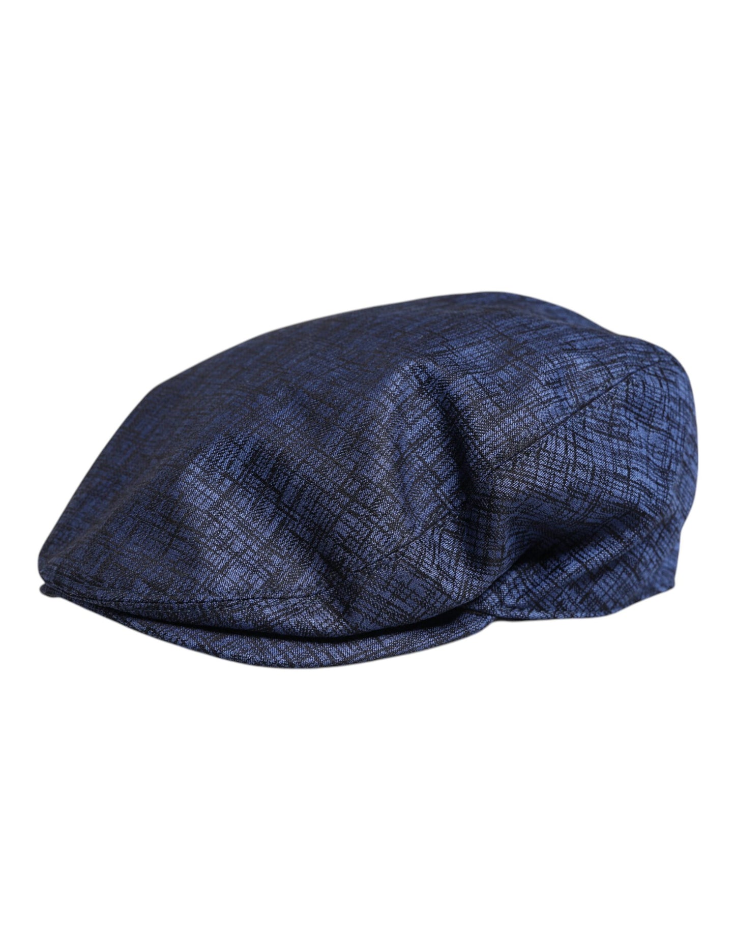 Dolce & Gabbana Blue Cotton Stretch Newsboy Hat Dolce & Gabbana