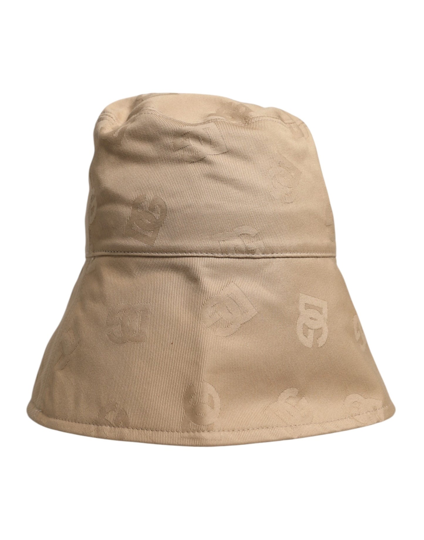 Dolce & Gabbana Beige Logo Monogram Cotton Bucket Cap Dolce & Gabbana