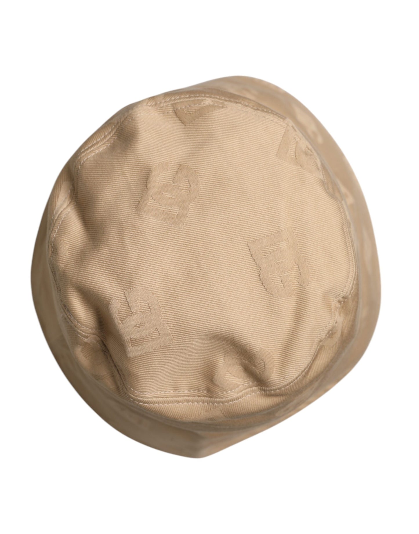 Dolce & Gabbana Beige Logo Monogram Cotton Bucket Cap Dolce & Gabbana