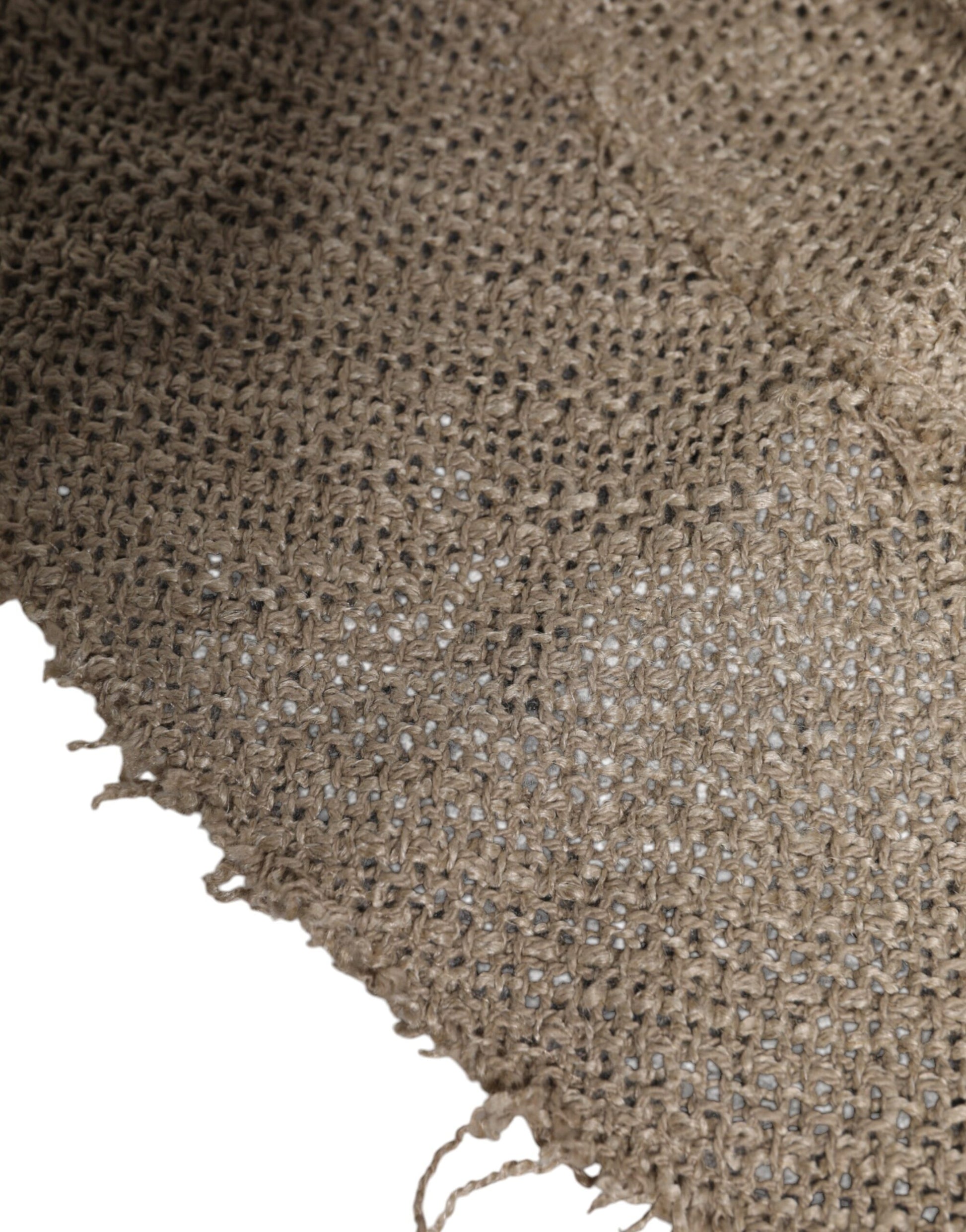 Dolce & Gabbana Beige Linen Wide Brim Bucket Hat Dolce & Gabbana