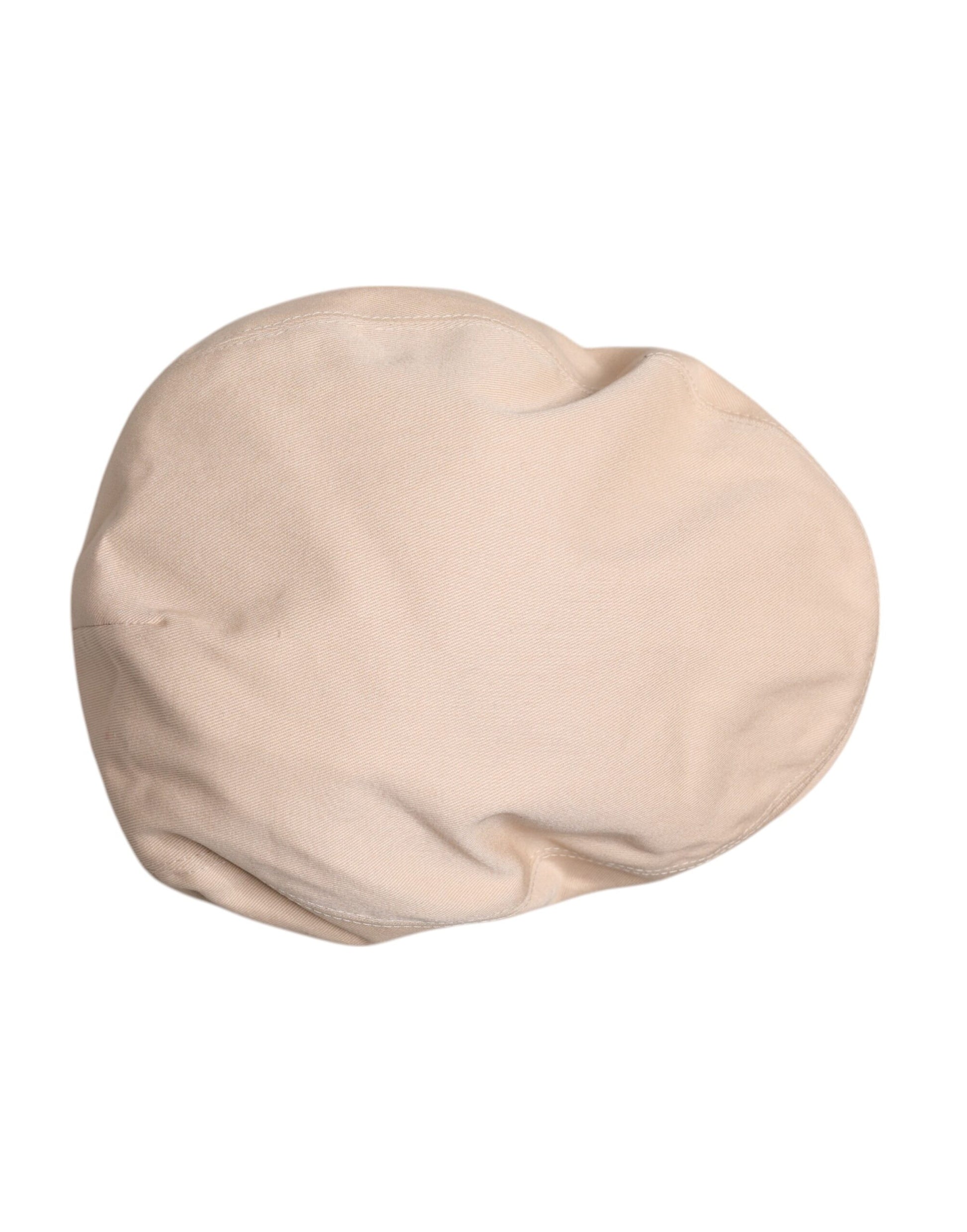 Dolce & Gabbana Beige Cotton Newsboy Capello Cabbie Hat Dolce & Gabbana