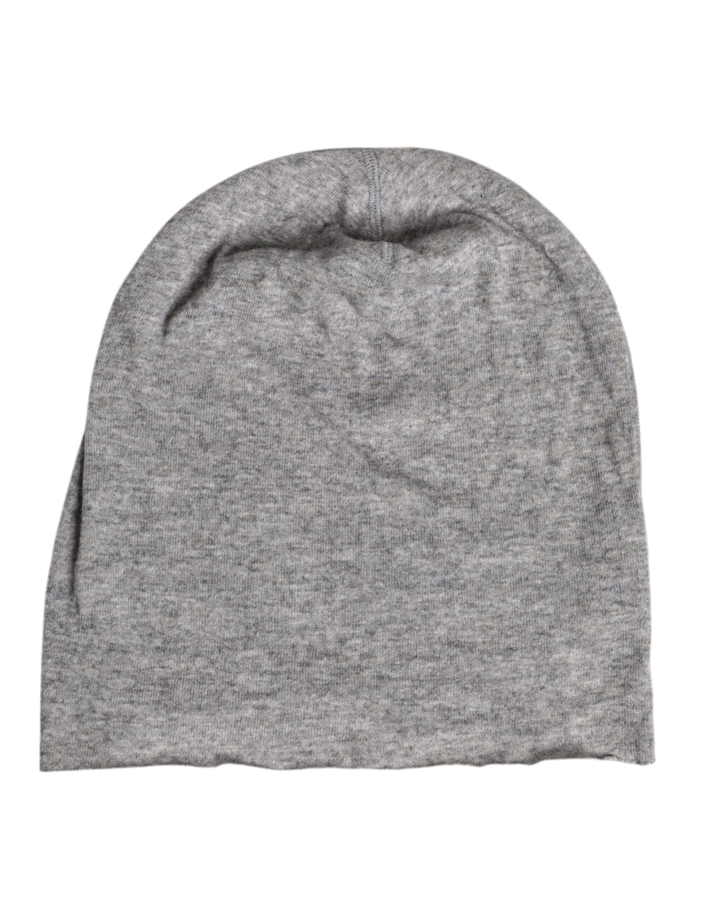 Dolce & Gabbana Gray Viscose Blend Knitted Beanie Cap Dolce & Gabbana