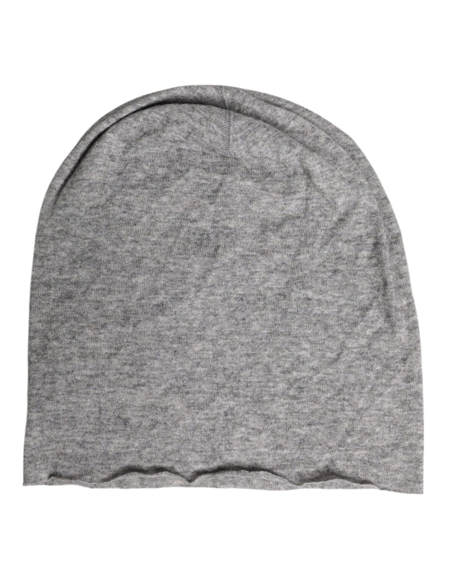 Dolce & Gabbana Gray Viscose Blend Knitted Beanie Cap Dolce & Gabbana