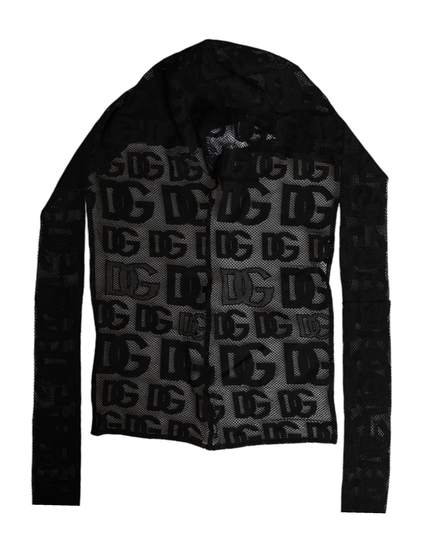 Dolce & Gabbana Black Logo Mesh Whole Head Wrap Hat Dolce & Gabbana