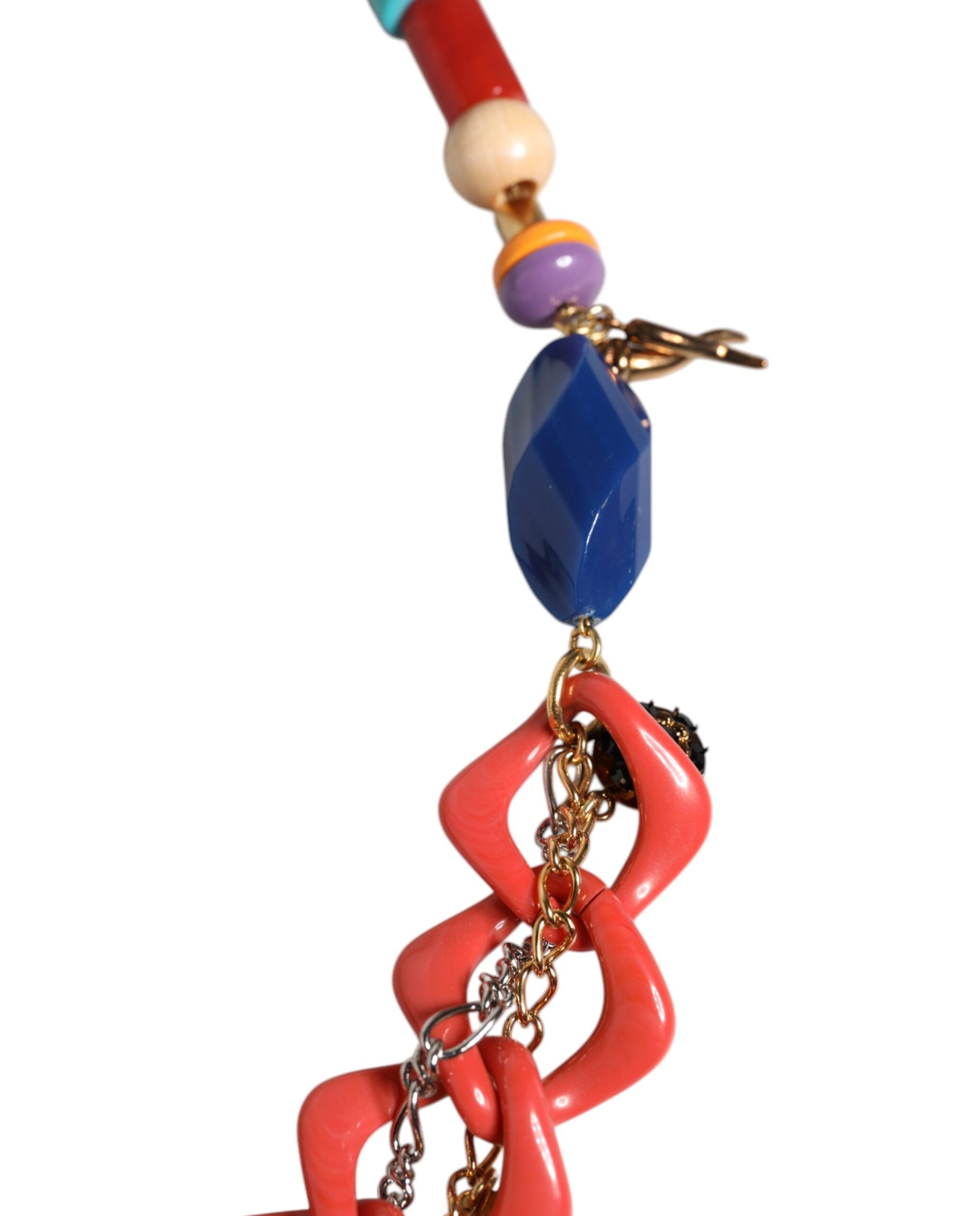 Dolce & Gabbana Multicolor Embellished Waist Chain Belt Dolce & Gabbana