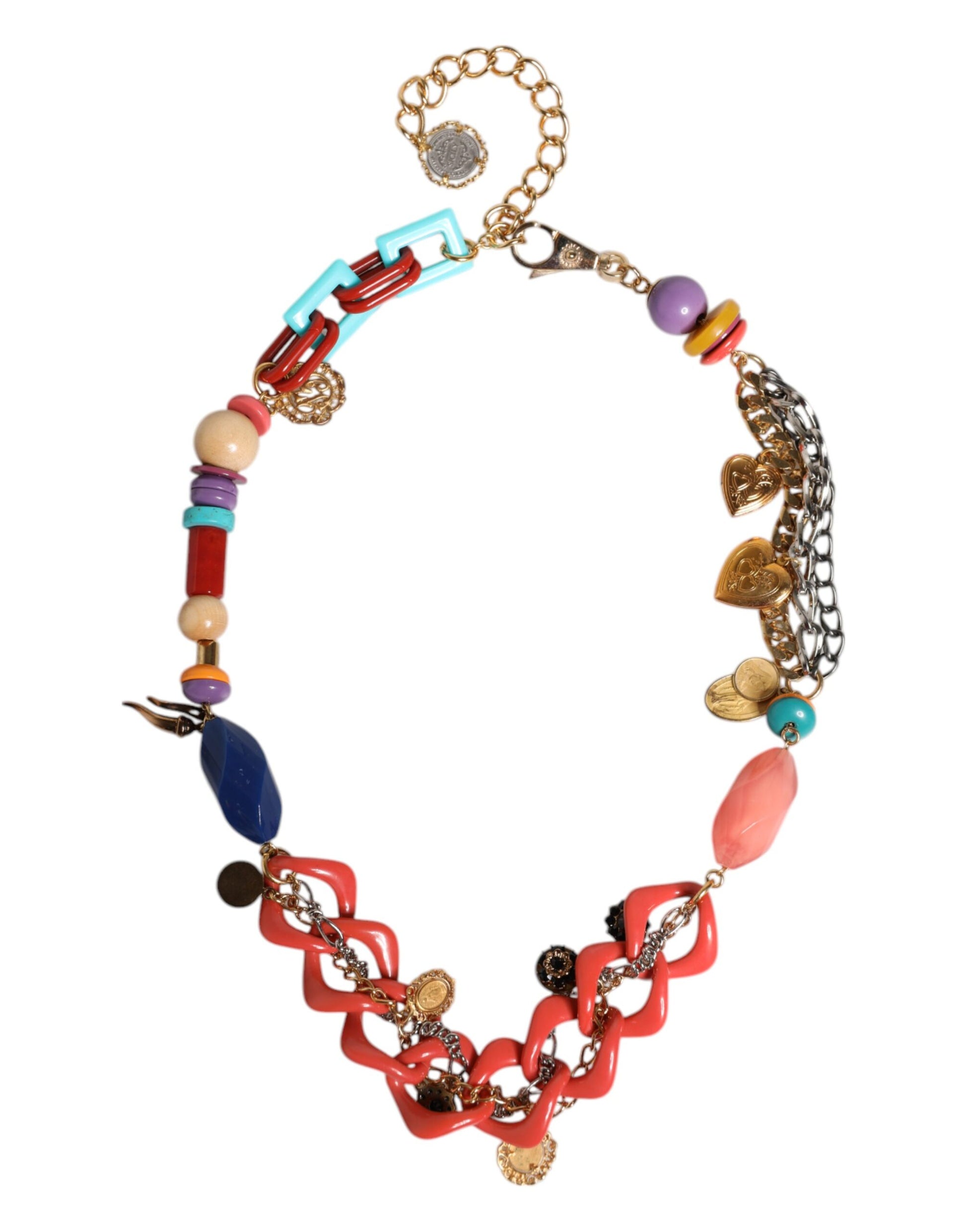Dolce & Gabbana Multicolor Embellished Waist Chain Belt Dolce & Gabbana