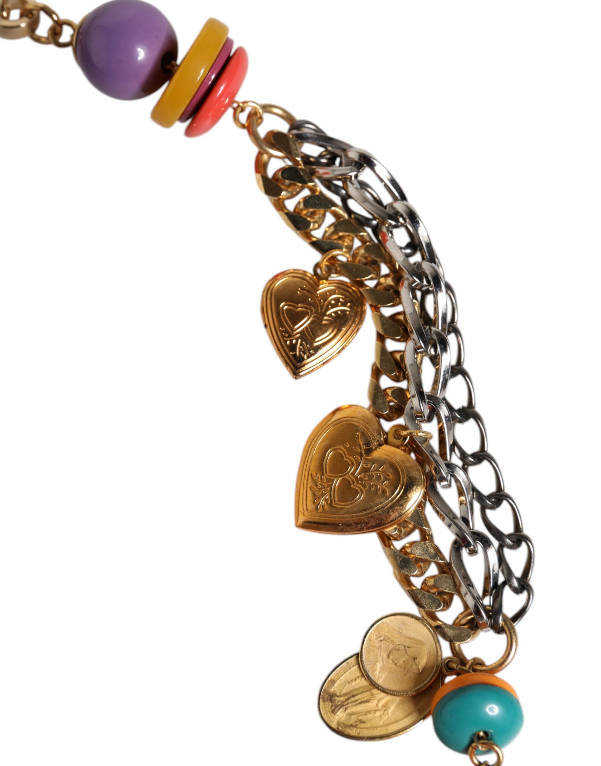 Dolce & Gabbana Multicolor Embellished Waist Chain Belt Dolce & Gabbana