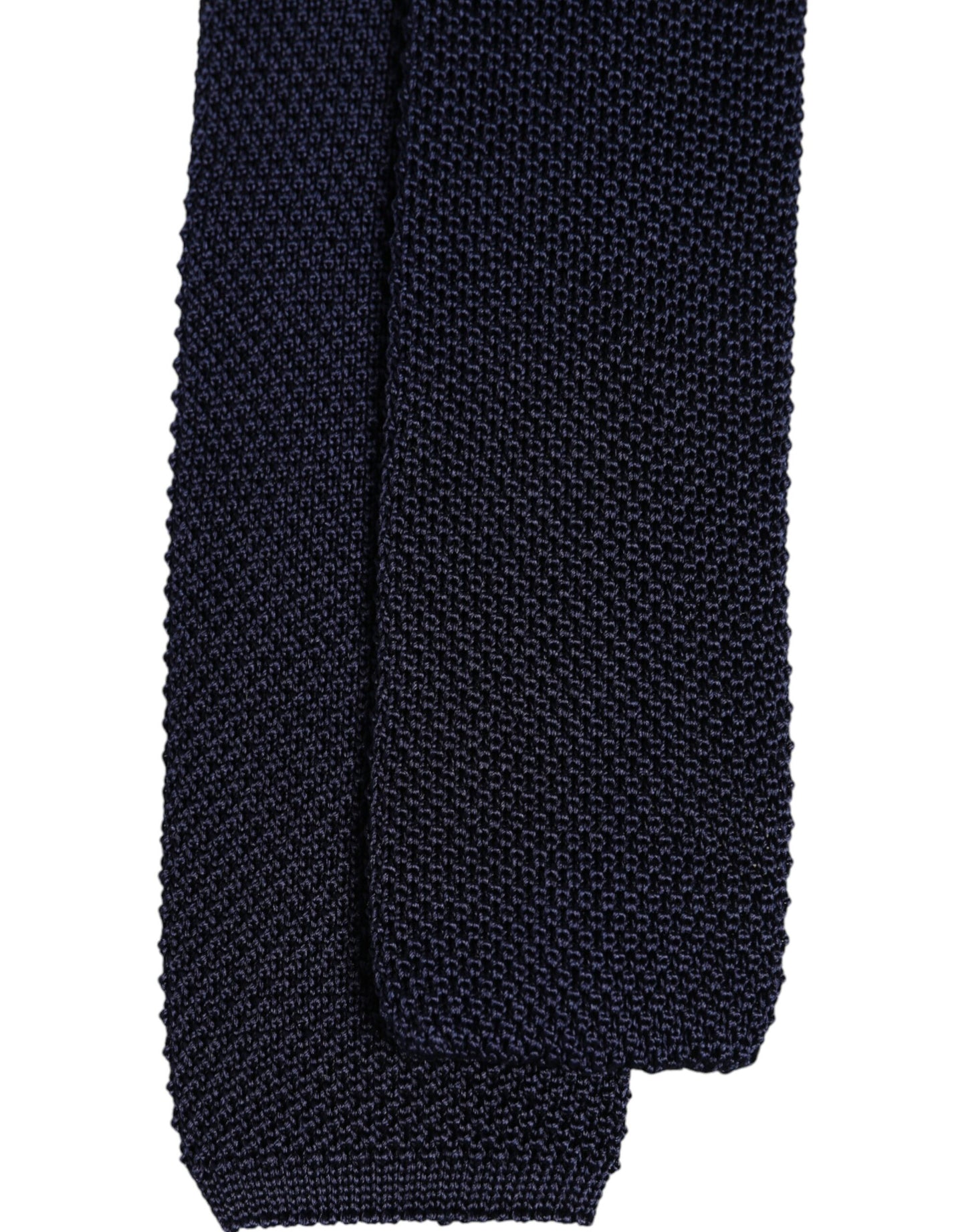 Dolce & Gabbana Dark Blue Silk Adjustable Necktie Tie Dolce & Gabbana