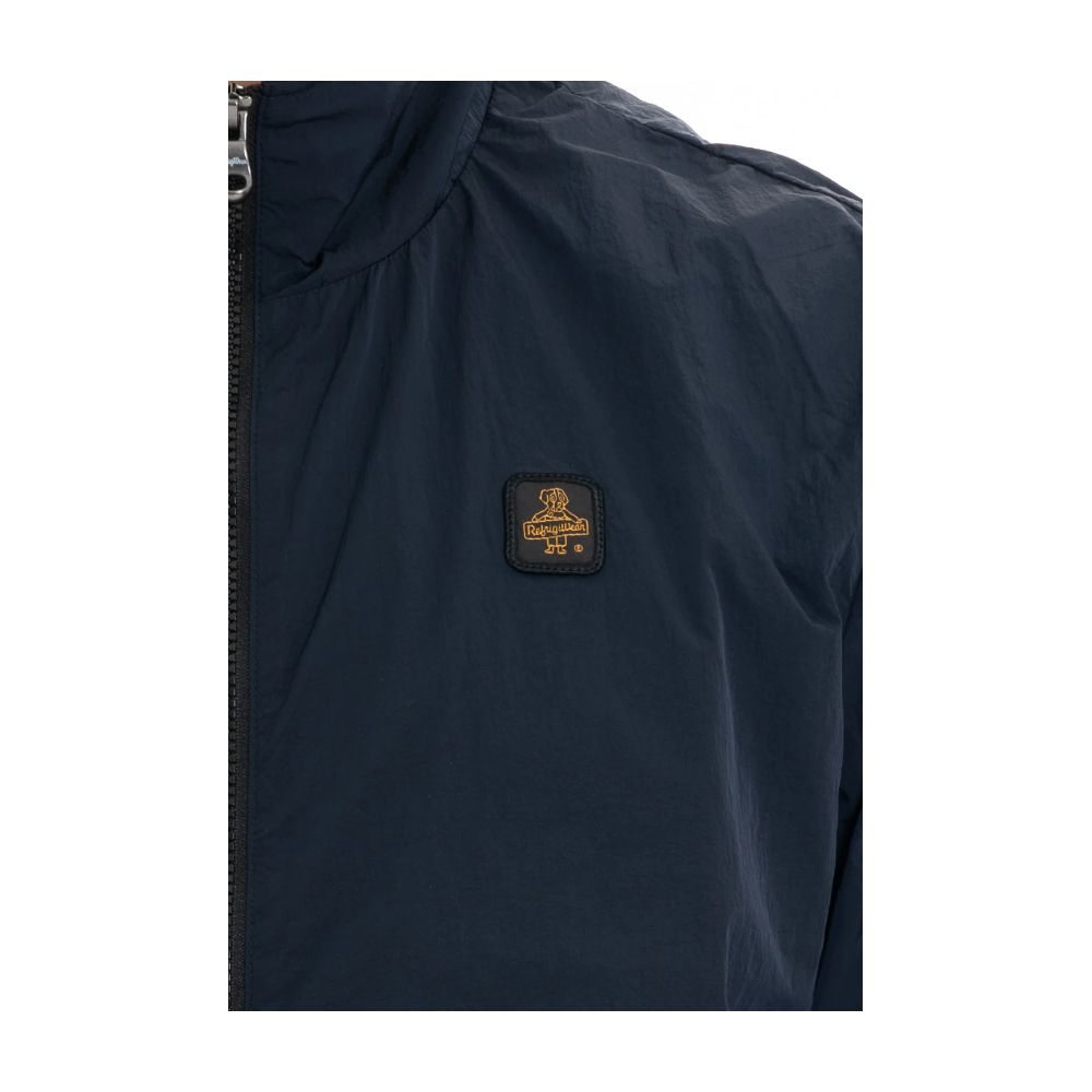 Refrigiwear Blue Polyamide Men Jacket Refrigiwear