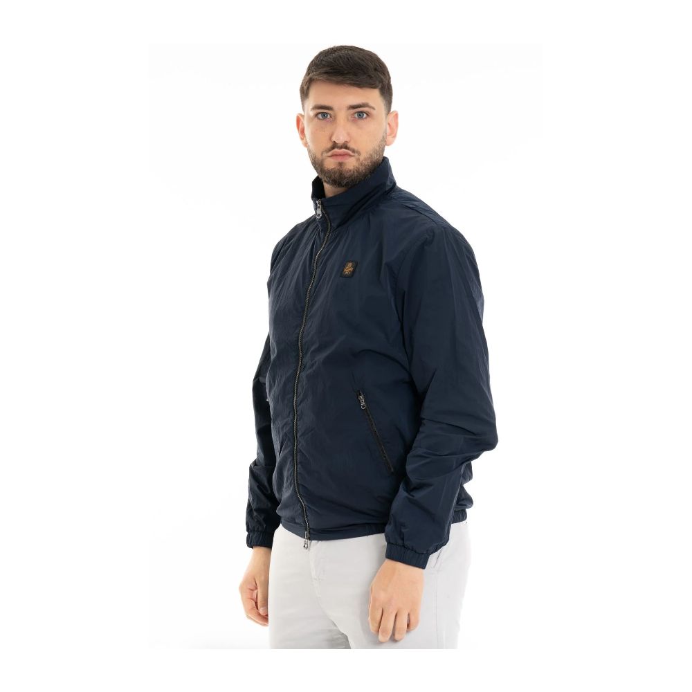 Refrigiwear Blue Polyamide Men Jacket Refrigiwear