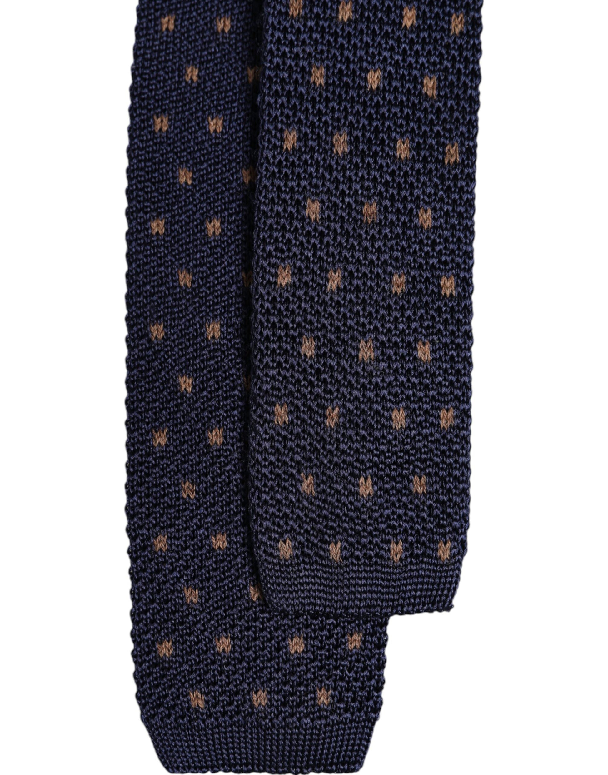 Dolce & Gabbana Blue Polka Dot Silk Adjustable Necktie Tie Dolce & Gabbana