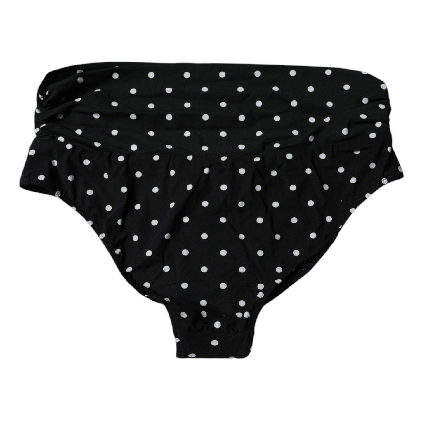 Dolce & Gabbana Black Polka Dot Swimsuit Bikini Bottom Swimwear Dolce & Gabbana