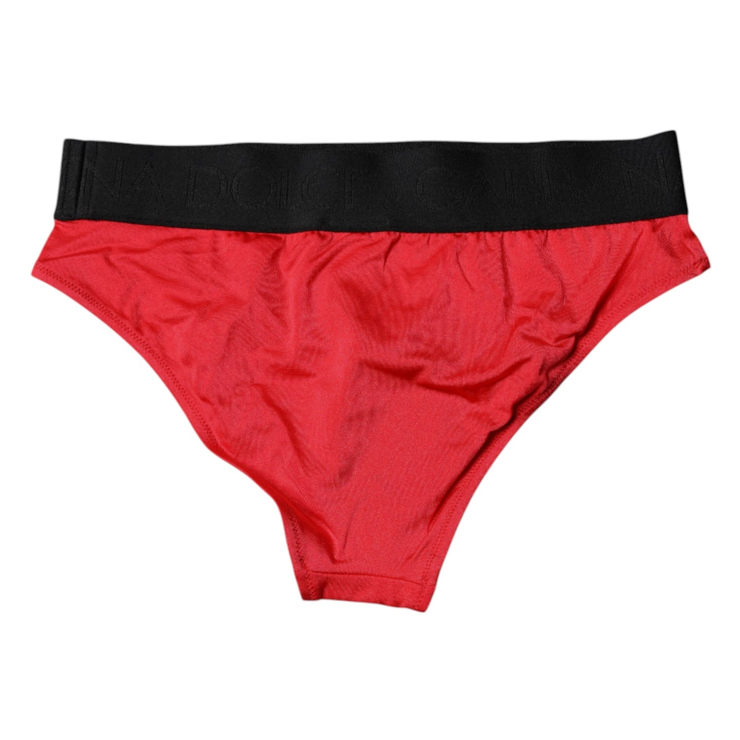 Dolce & Gabbana Red Nylon Stretch Mid Waist Panty Underwear Dolce & Gabbana