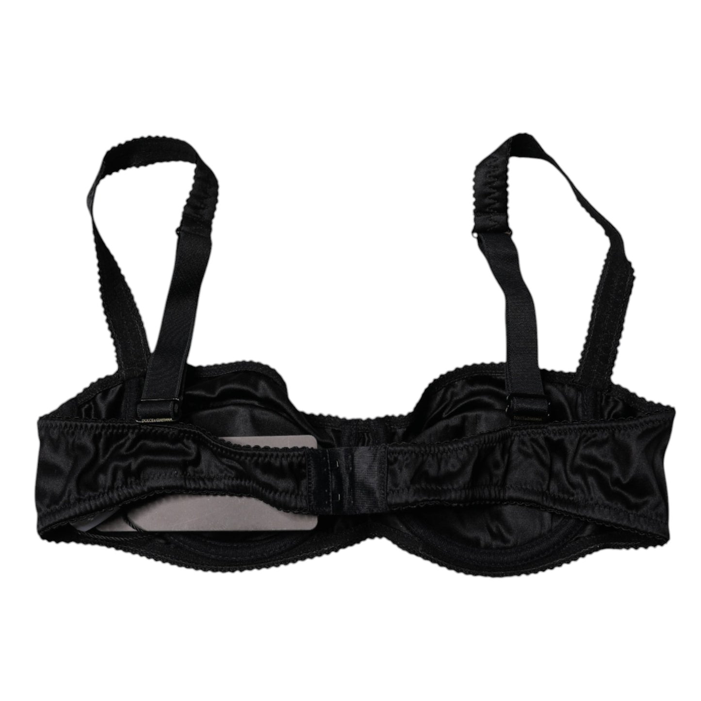 Dolce & Gabbana Black Silk Stretch Balconette Brassiere Underwear Dolce & Gabbana