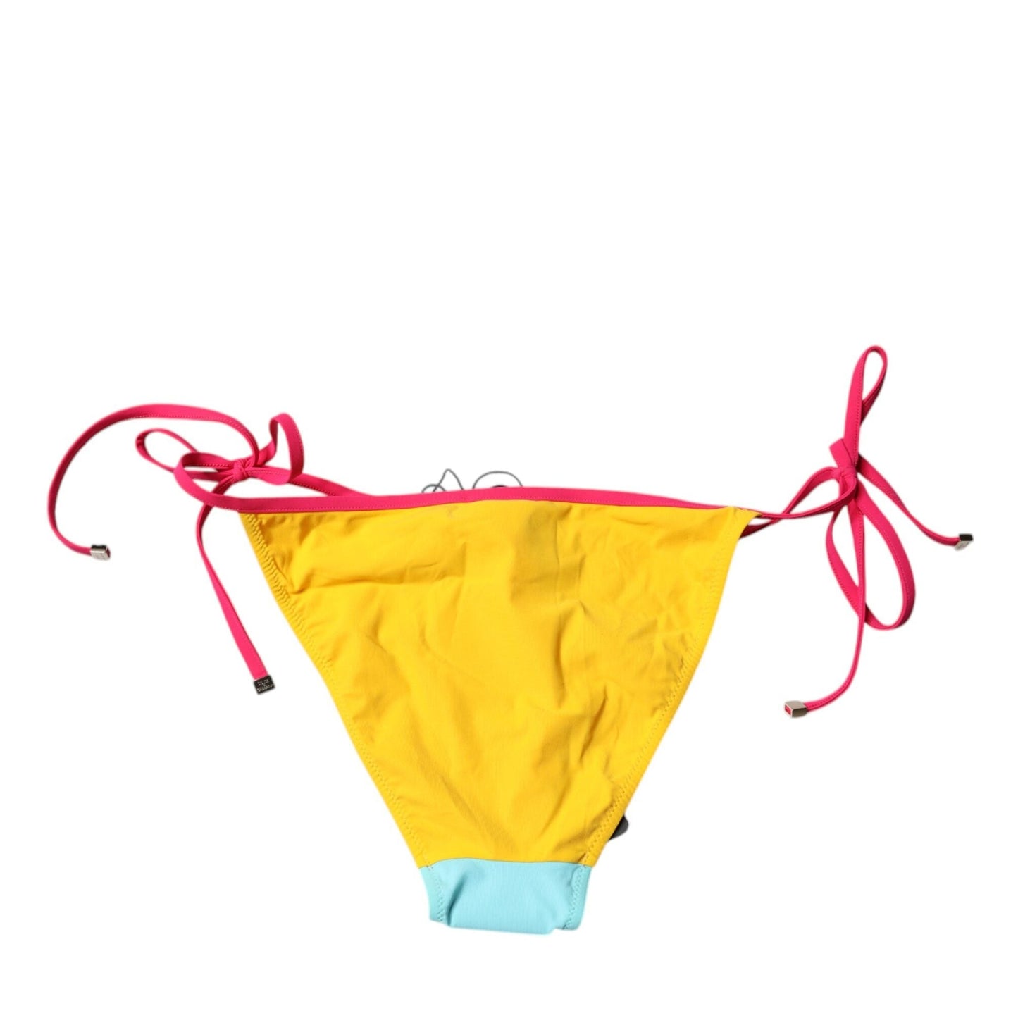Dolce & Gabbana Multicolor Logo Swimsuit Bikini Bottom Swimwear