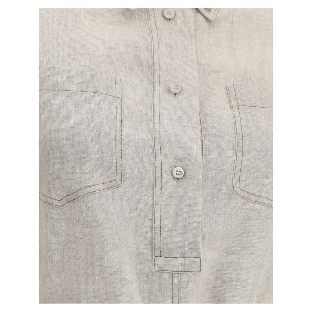 Brunello Cucinelli Long linen Dress Brunello Cucinelli
