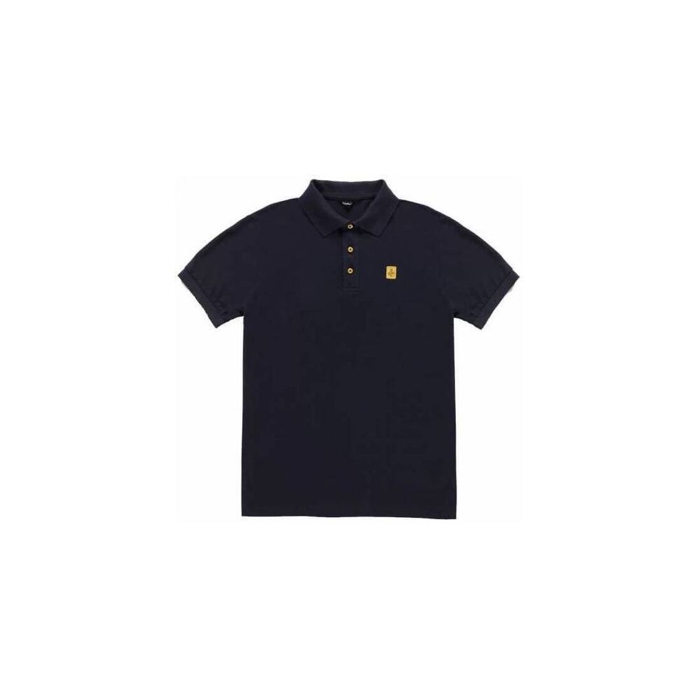 Refrigiwear Blue Cotton Polo Shirt Refrigiwear
