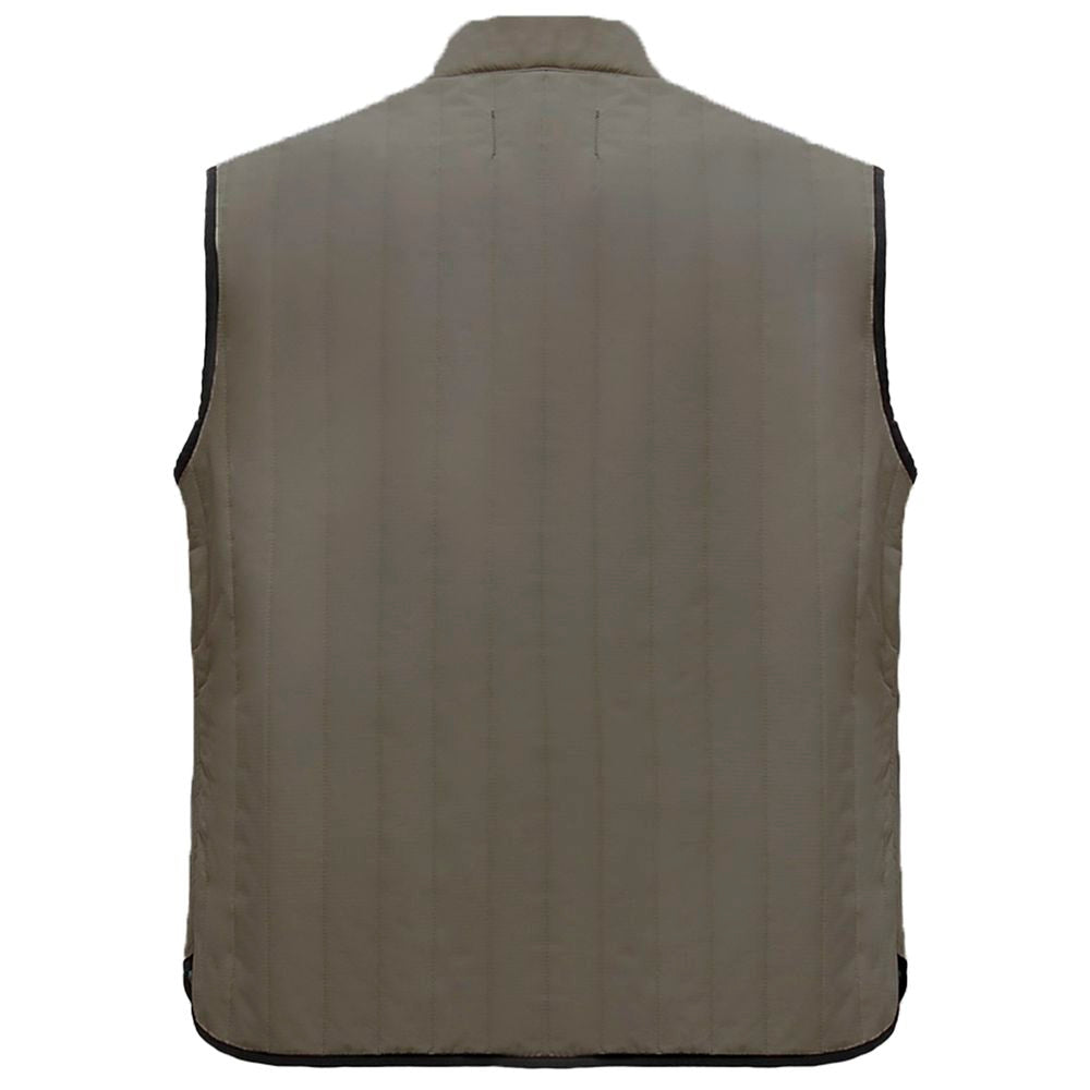 Refrigiwear Gray Polyester Men Vest Refrigiwear