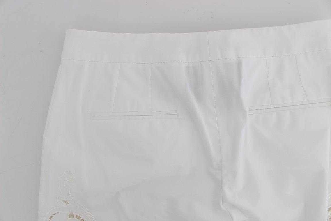 Dolce & Gabbana White Floral Cutout Dress Sicily Pants Dolce & Gabbana