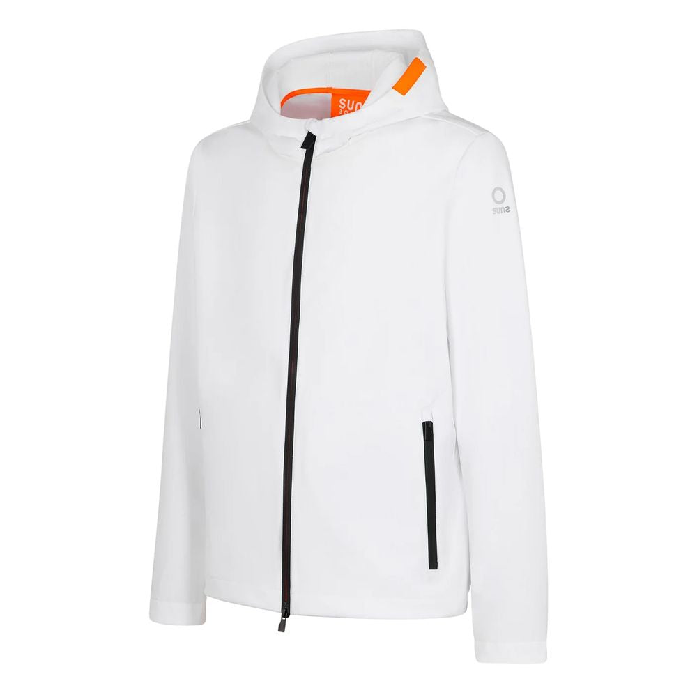 Suns White Polyester Jacket Suns