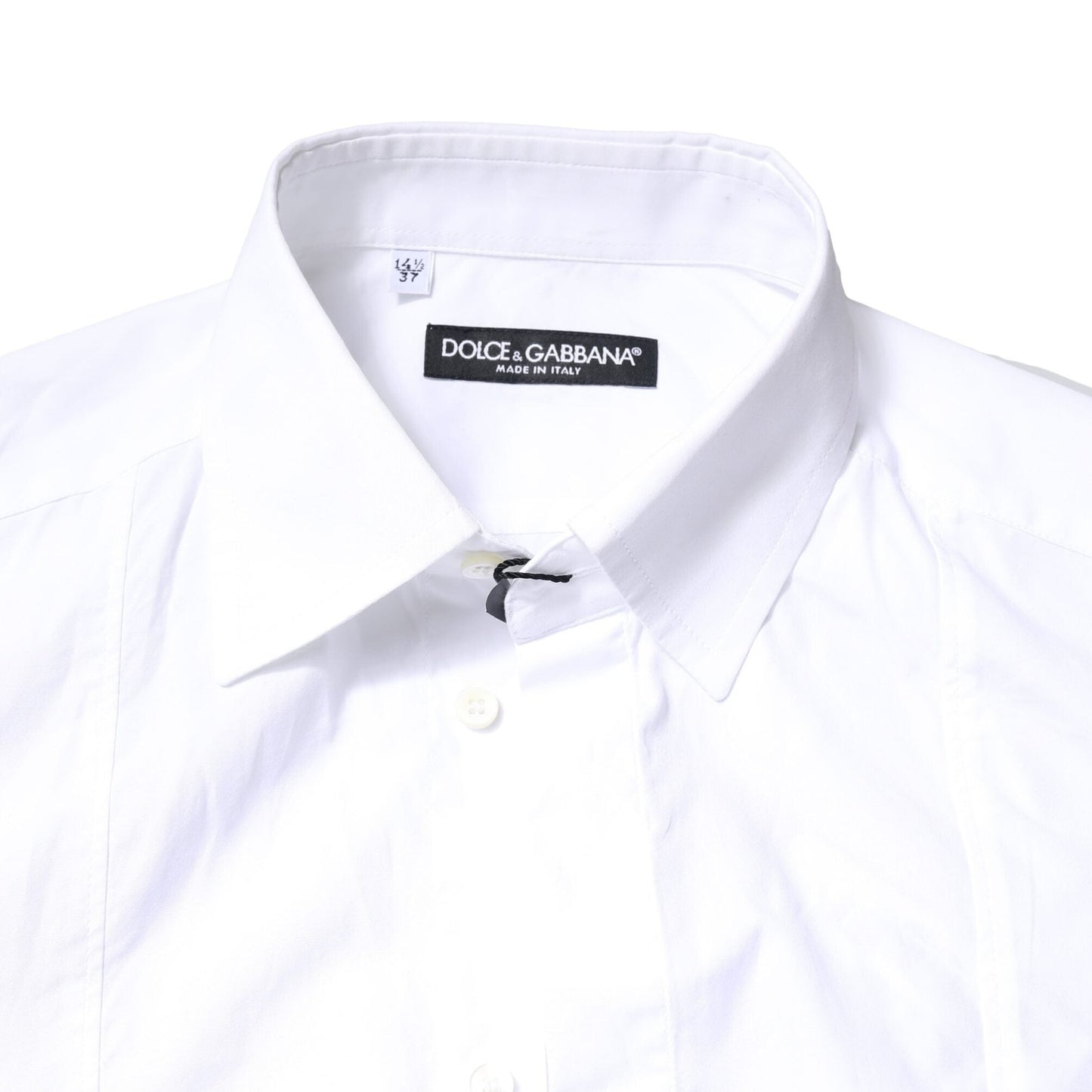Dolce & Gabbana White Cotton Long Sleeves Formal Dress Shirt