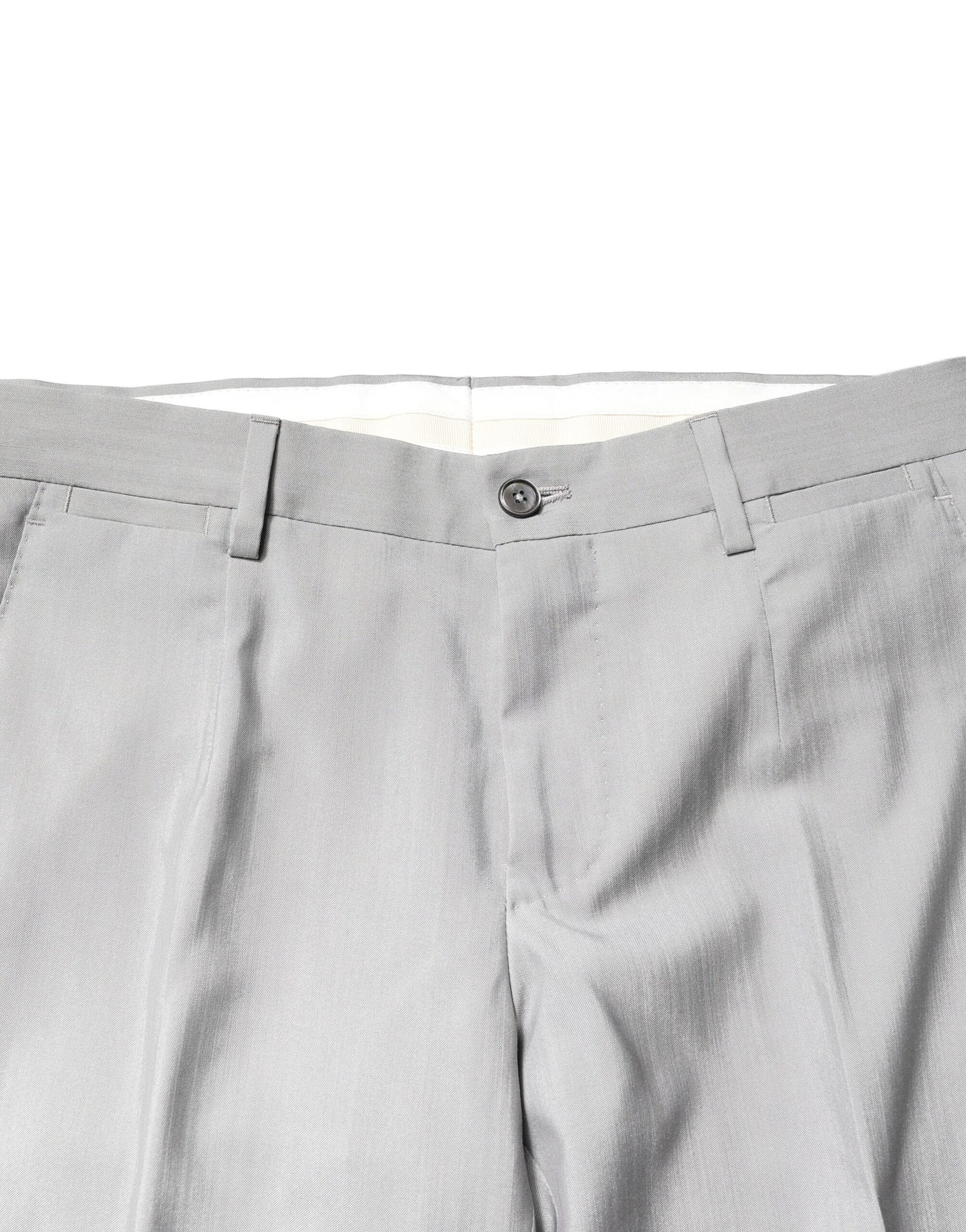 Dolce & Gabbana Light Gray Wool GOLD 2 Piece Formal Suit Dolce & Gabbana