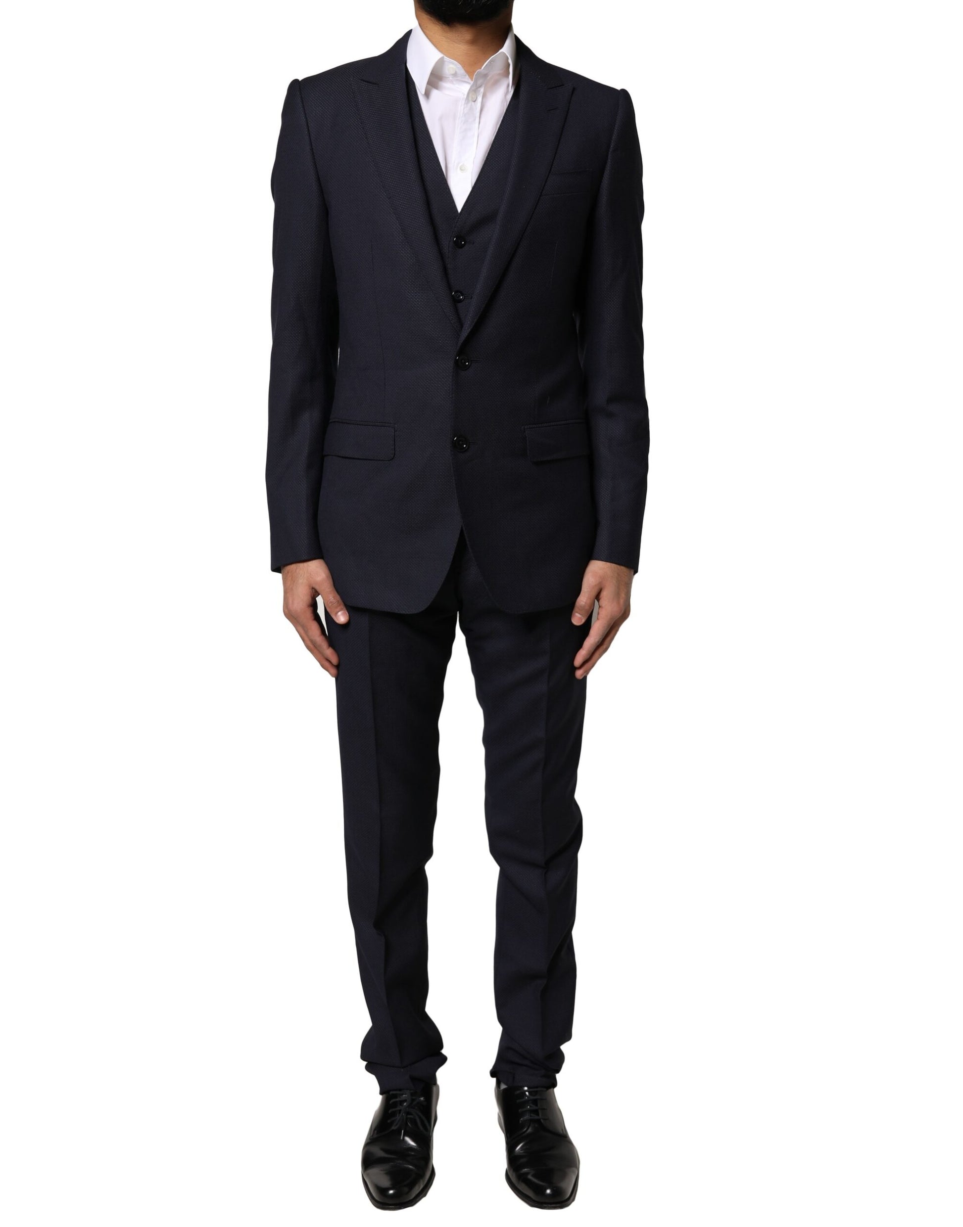 Dolce & Gabbana Black Fantasy MARTINI 3 Piece Formal Suit Dolce & Gabbana