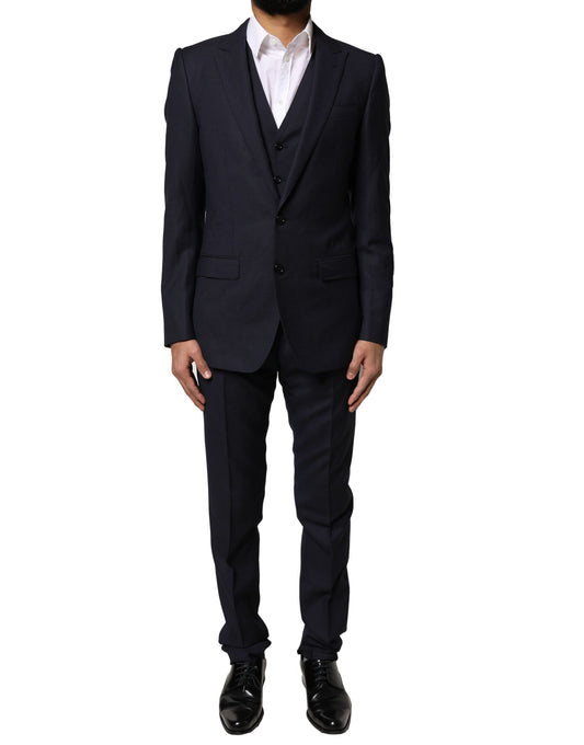 Dolce & Gabbana Black Fantasy MARTINI 3 Piece Formal Suit Dolce & Gabbana