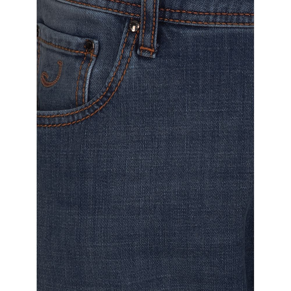 Jacob Cohen Blue Cotton Jeans & Pant Jacob Cohen