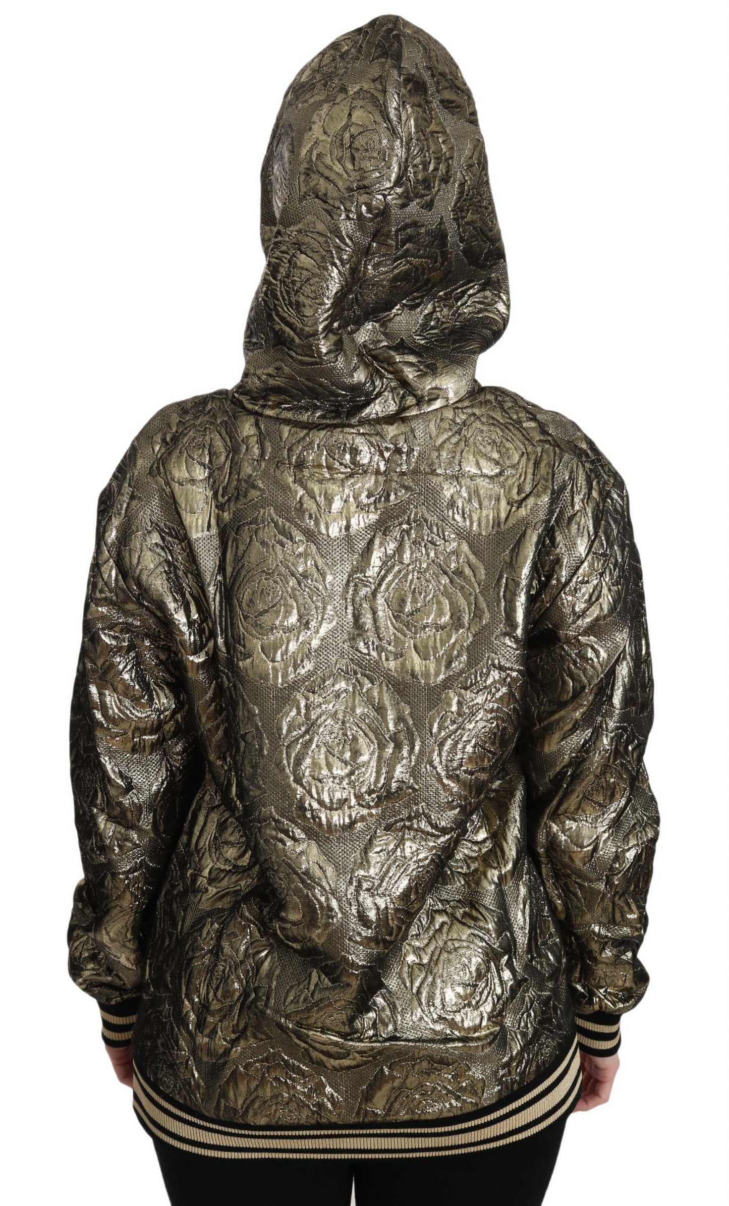 Dolce & Gabbana Im The Queen Jaquard Gold Sweatshirt Hoodie Dolce & Gabbana