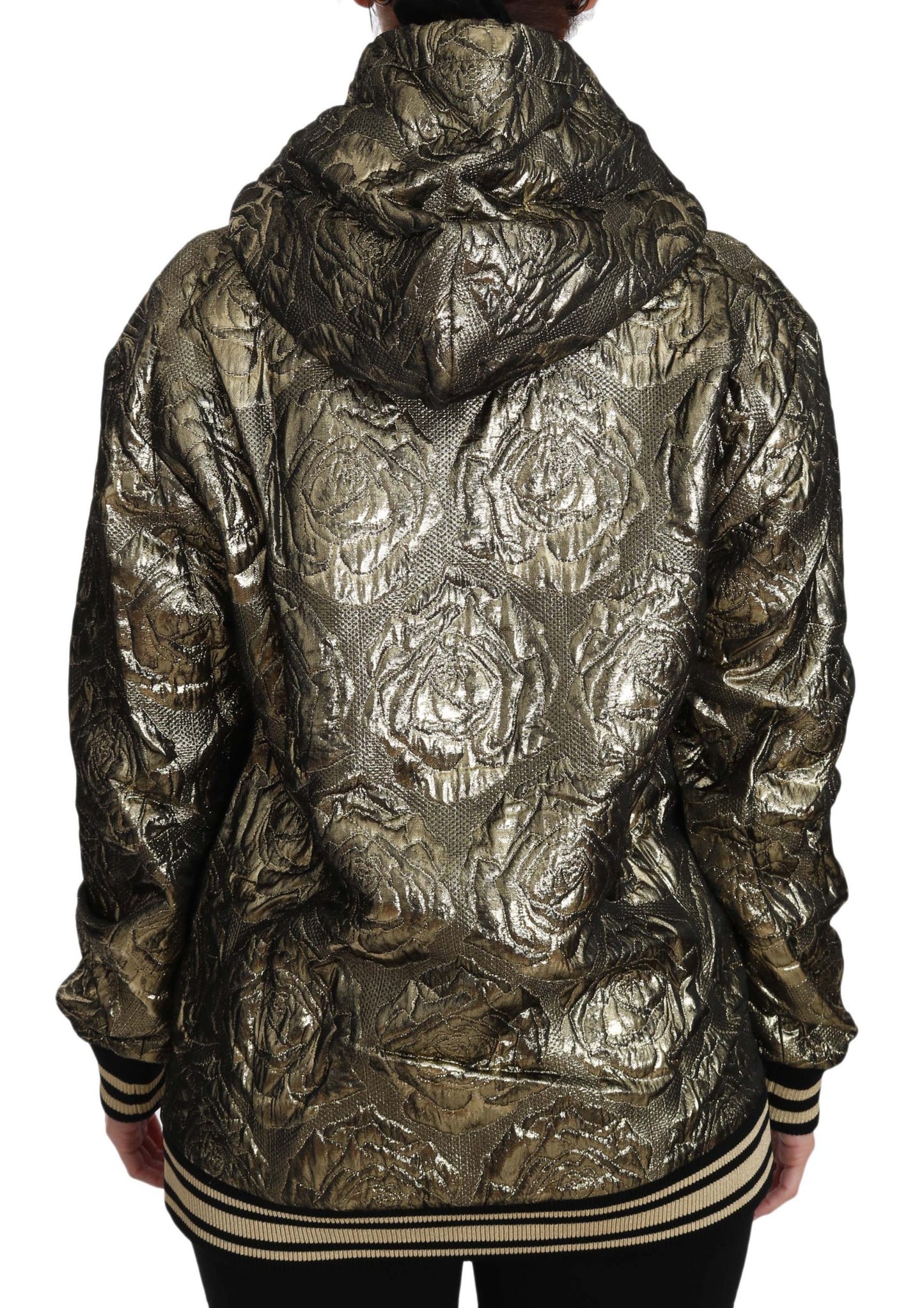 Dolce & Gabbana Im The Queen Jaquard Gold Sweatshirt Hoodie Dolce & Gabbana