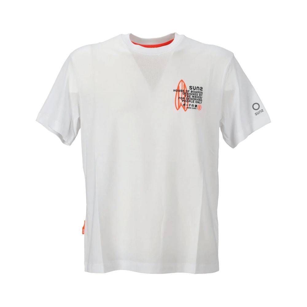 Suns White Cotton T-Shirt Suns