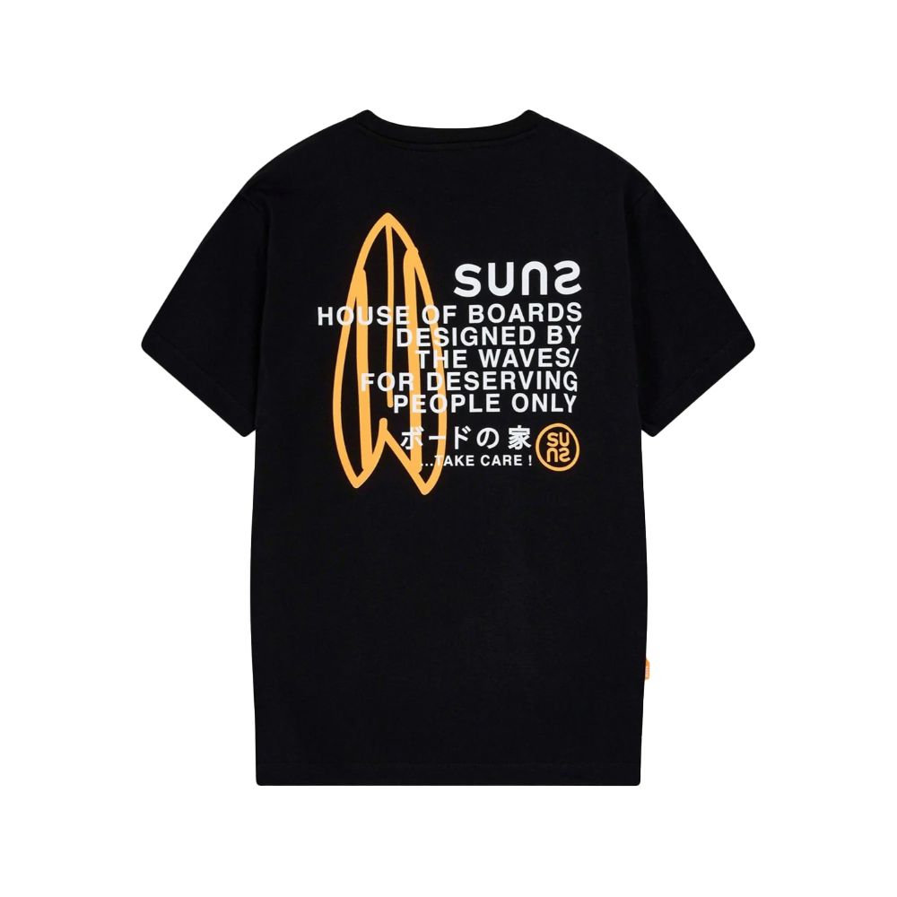 Suns Black Cotton T-Shirt Suns