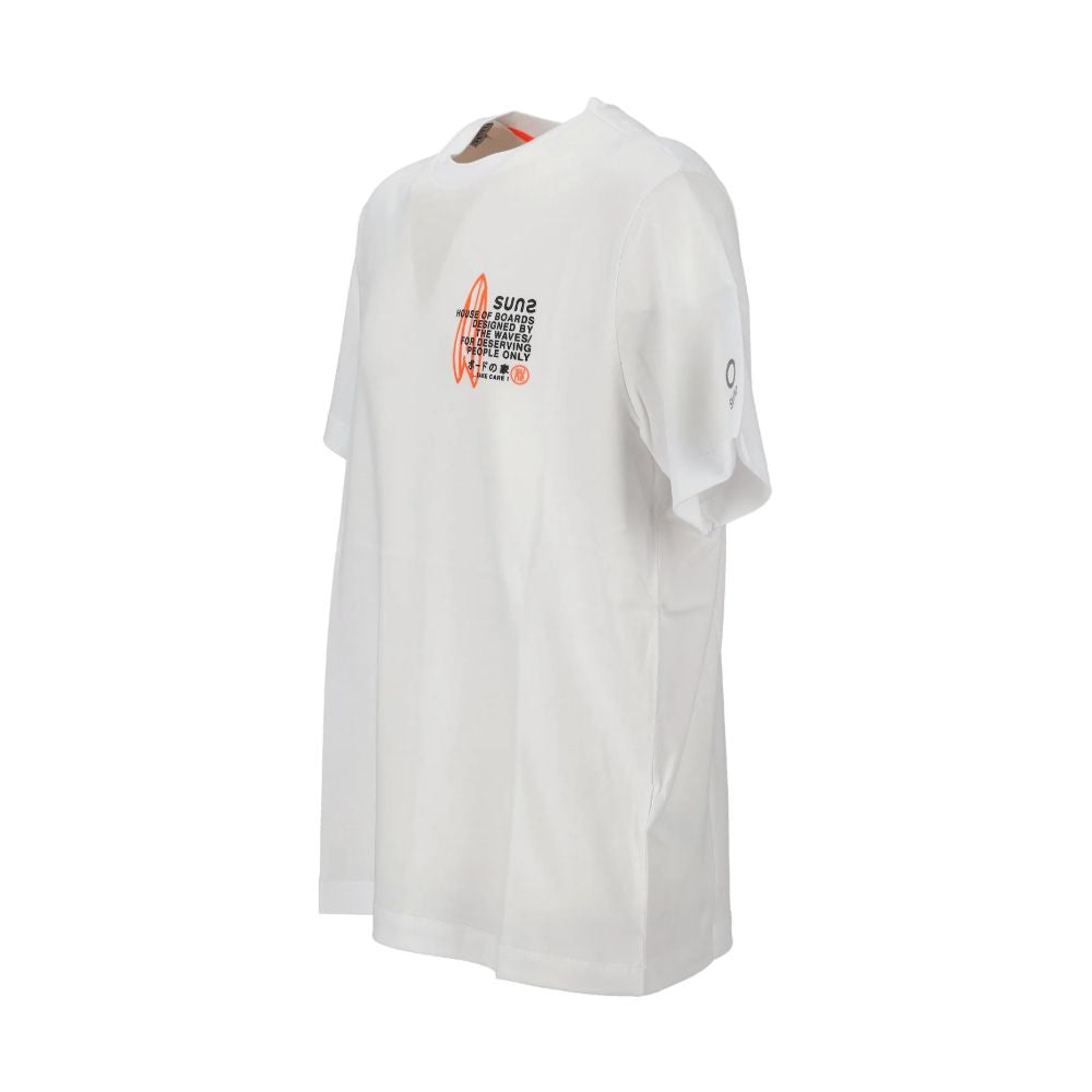 Suns White Cotton T-Shirt Suns