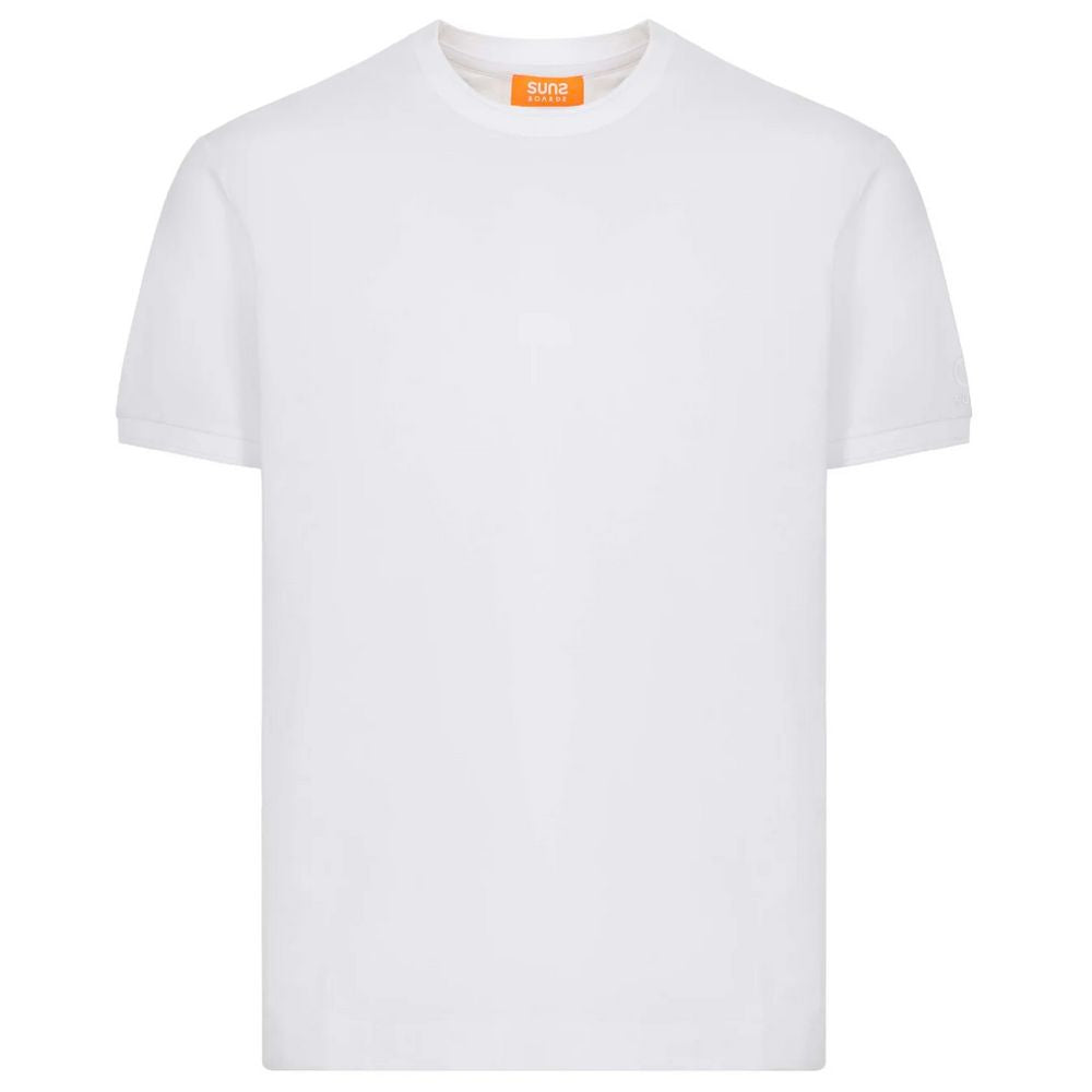 Suns White Cotton T-Shirt Suns
