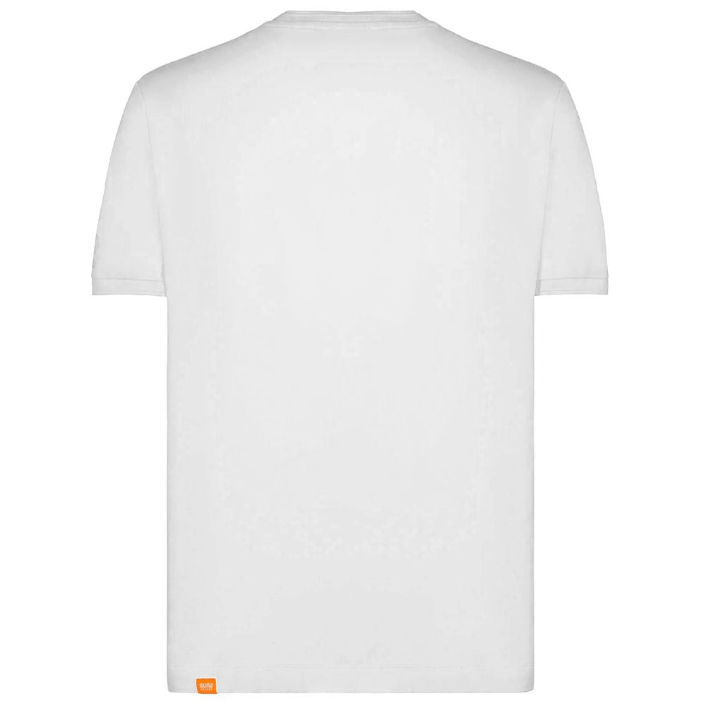Suns White Cotton T-Shirt Suns