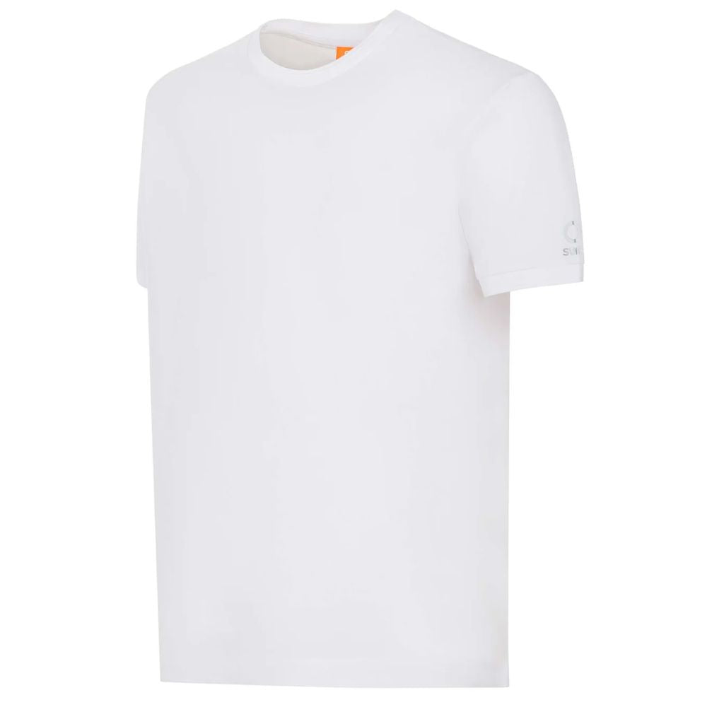 Suns White Cotton T-Shirt Suns