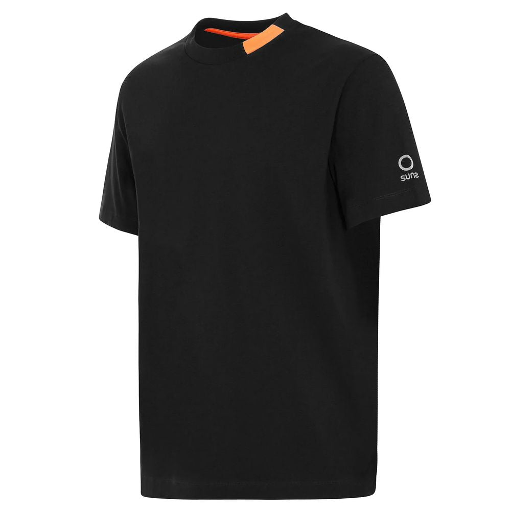 Suns Black Cotton Men T-Shirt Suns