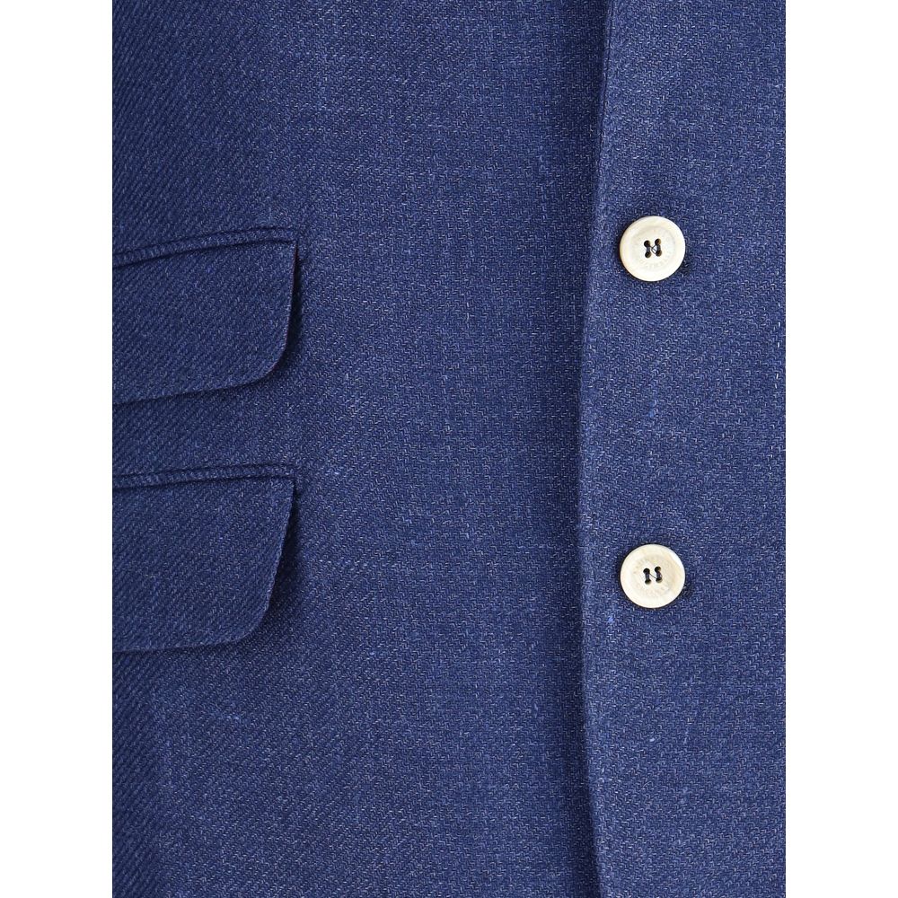 Brunello Cucinelli Linen Blazer Jacket Brunello Cucinelli