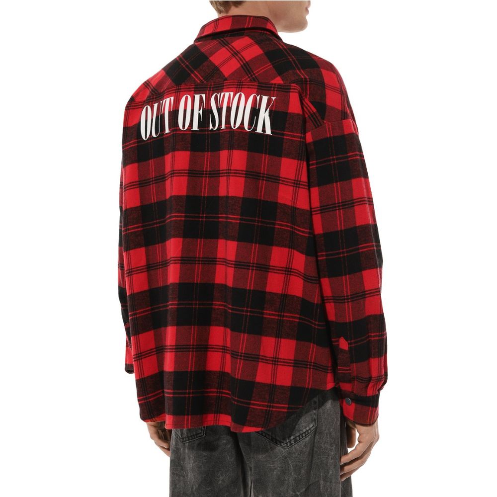 Diego Venturino Red Cotton Jacket Diego Venturino